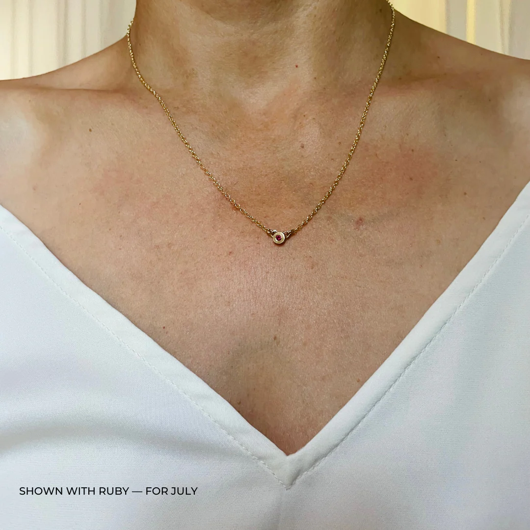 ARCHIVE — GRACE BAR NECKLACE + BIRTHSTONE - Image 25