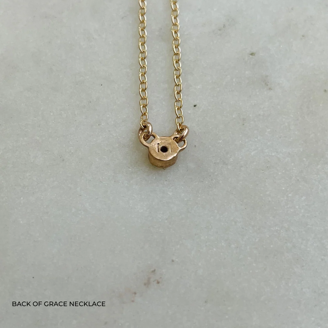 ARCHIVE — GRACE BAR NECKLACE + BIRTHSTONE - Image 3
