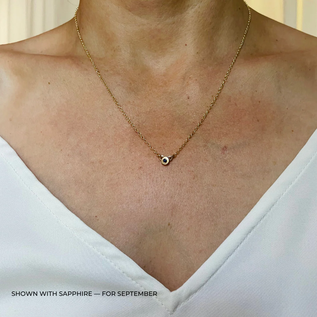 ARCHIVE — GRACE BAR NECKLACE + BIRTHSTONE - Image 31