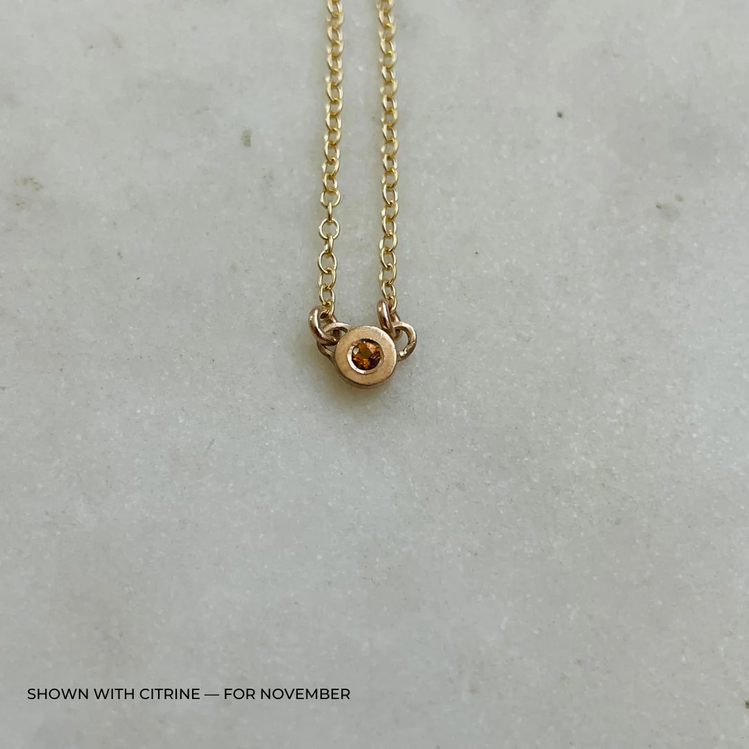 ARCHIVE — GRACE BAR NECKLACE + BIRTHSTONE - Image 35