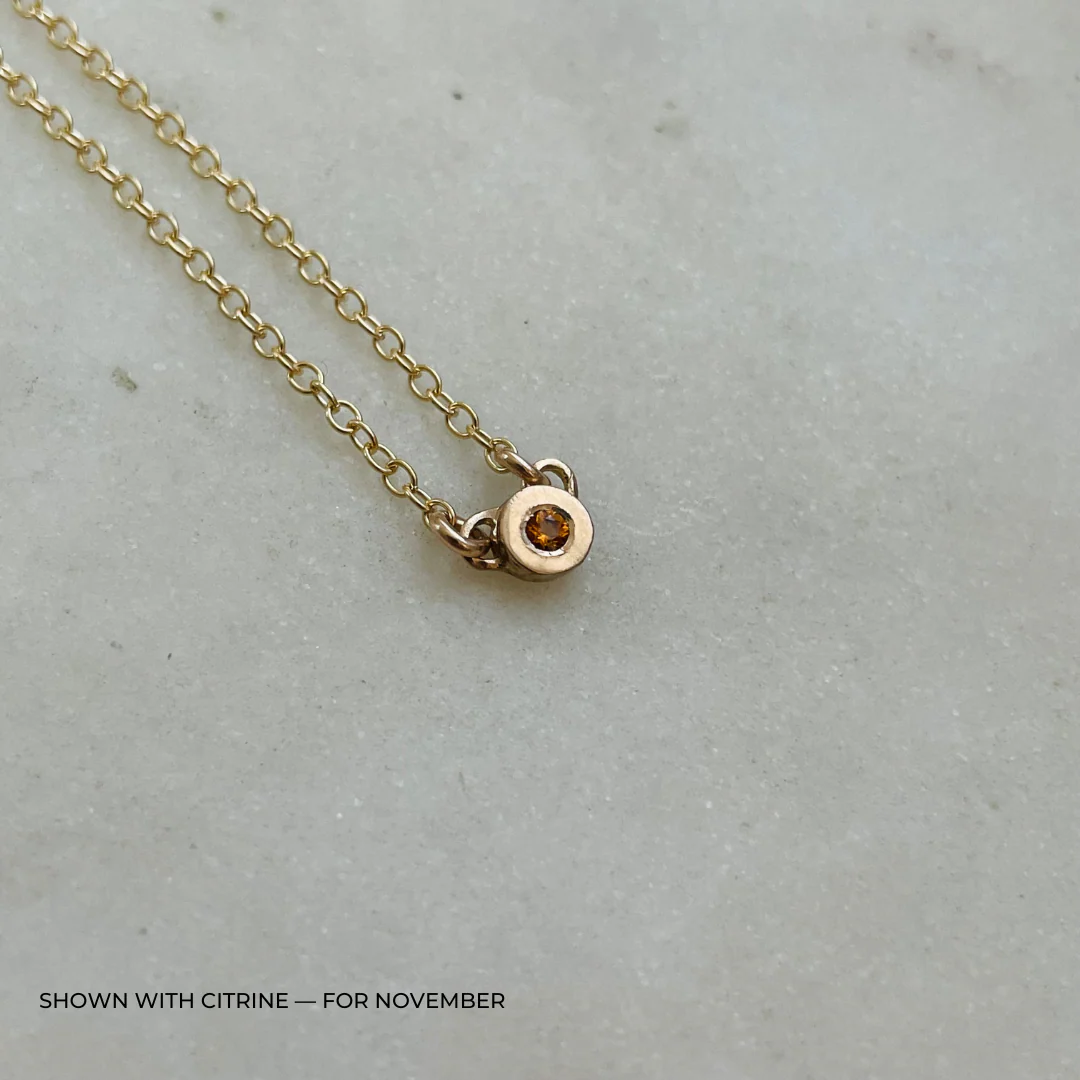 ARCHIVE — GRACE BAR NECKLACE + BIRTHSTONE - Image 36