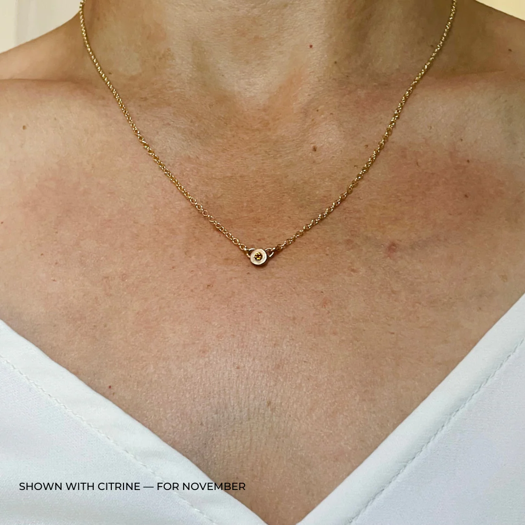 ARCHIVE — GRACE BAR NECKLACE + BIRTHSTONE - Image 37