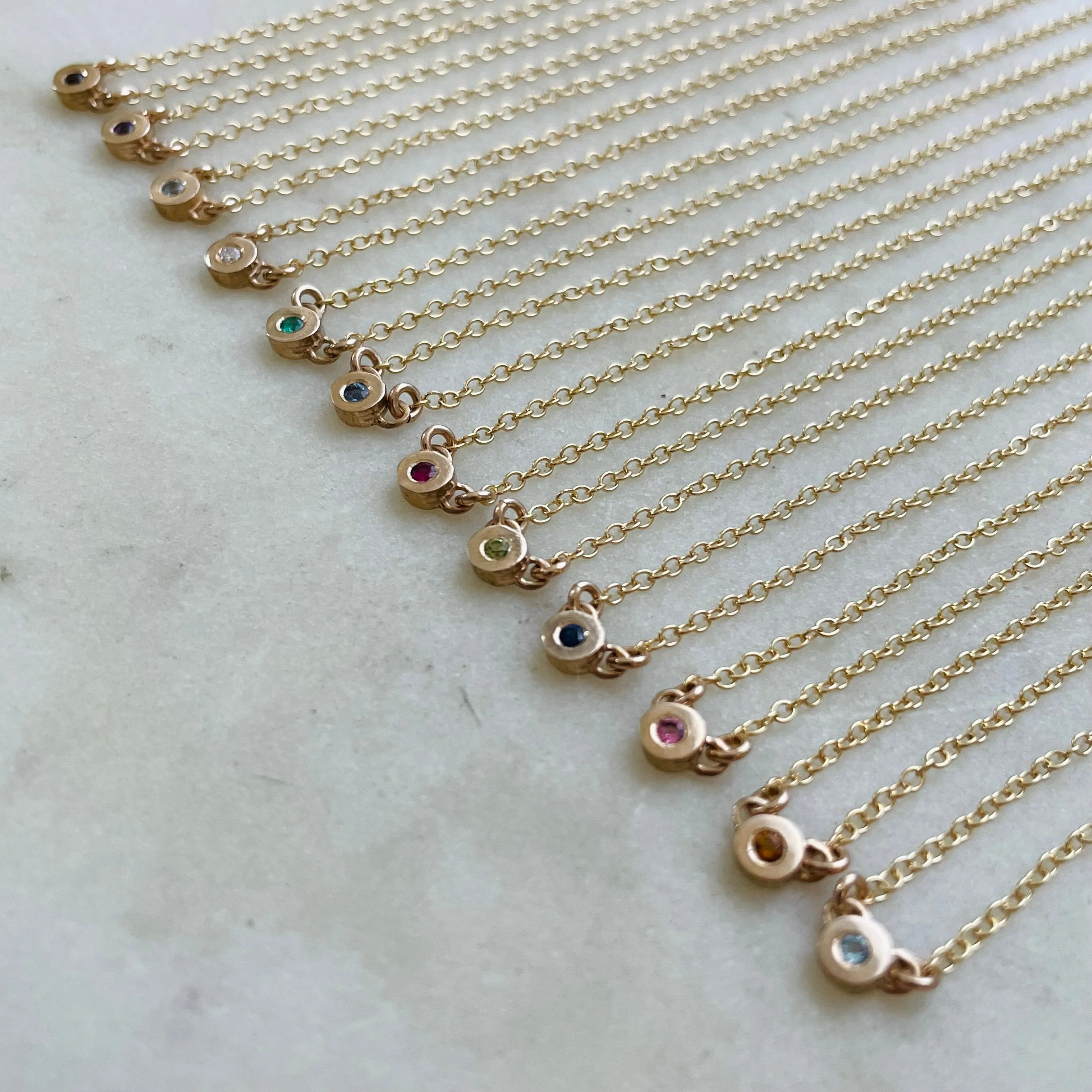 ARCHIVE — GRACE BAR NECKLACE + BIRTHSTONE - Image 4