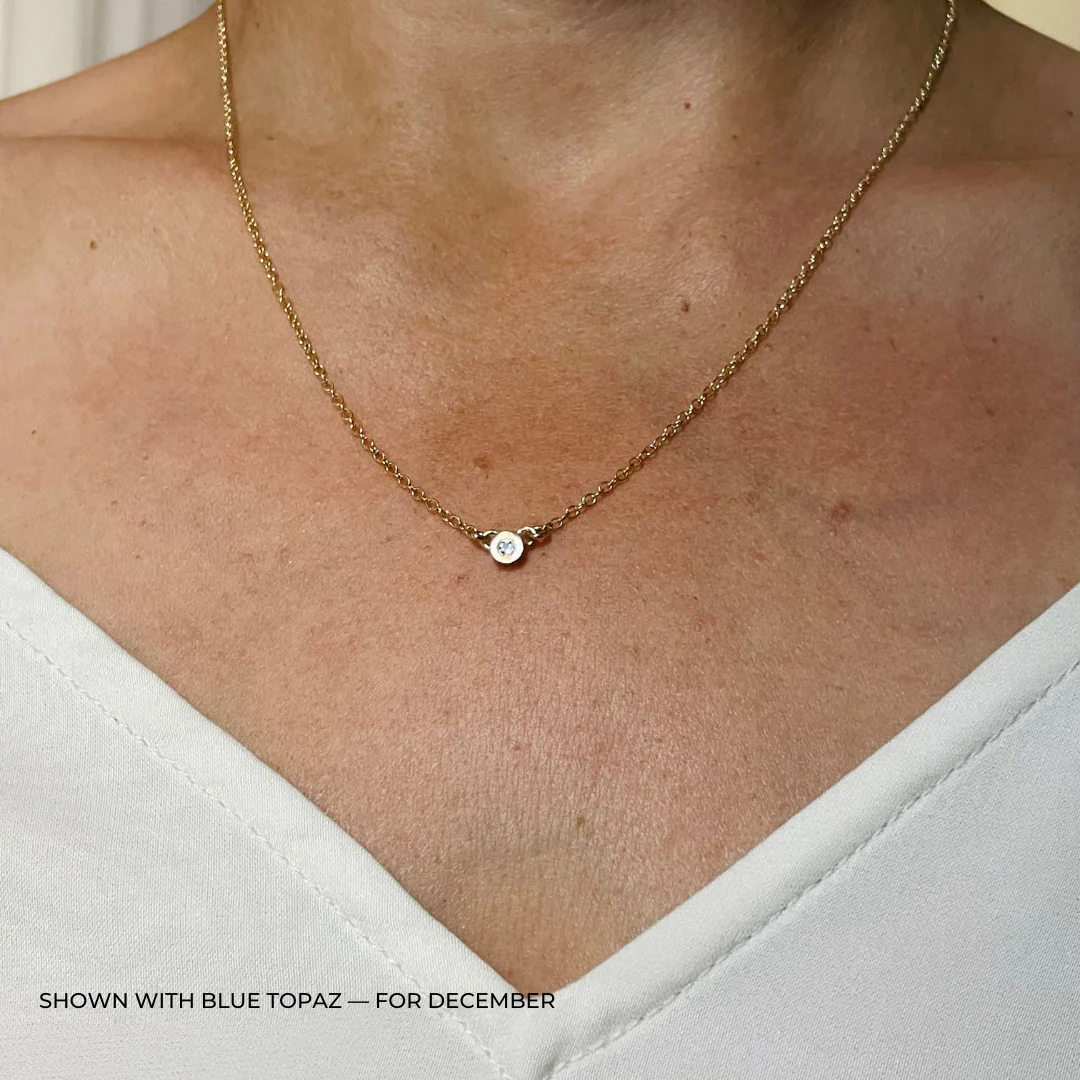 ARCHIVE — GRACE BAR NECKLACE + BIRTHSTONE - Image 40