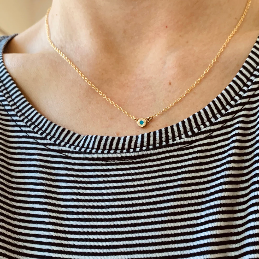 ARCHIVE — GRACE BAR NECKLACE + BIRTHSTONE - Image 42