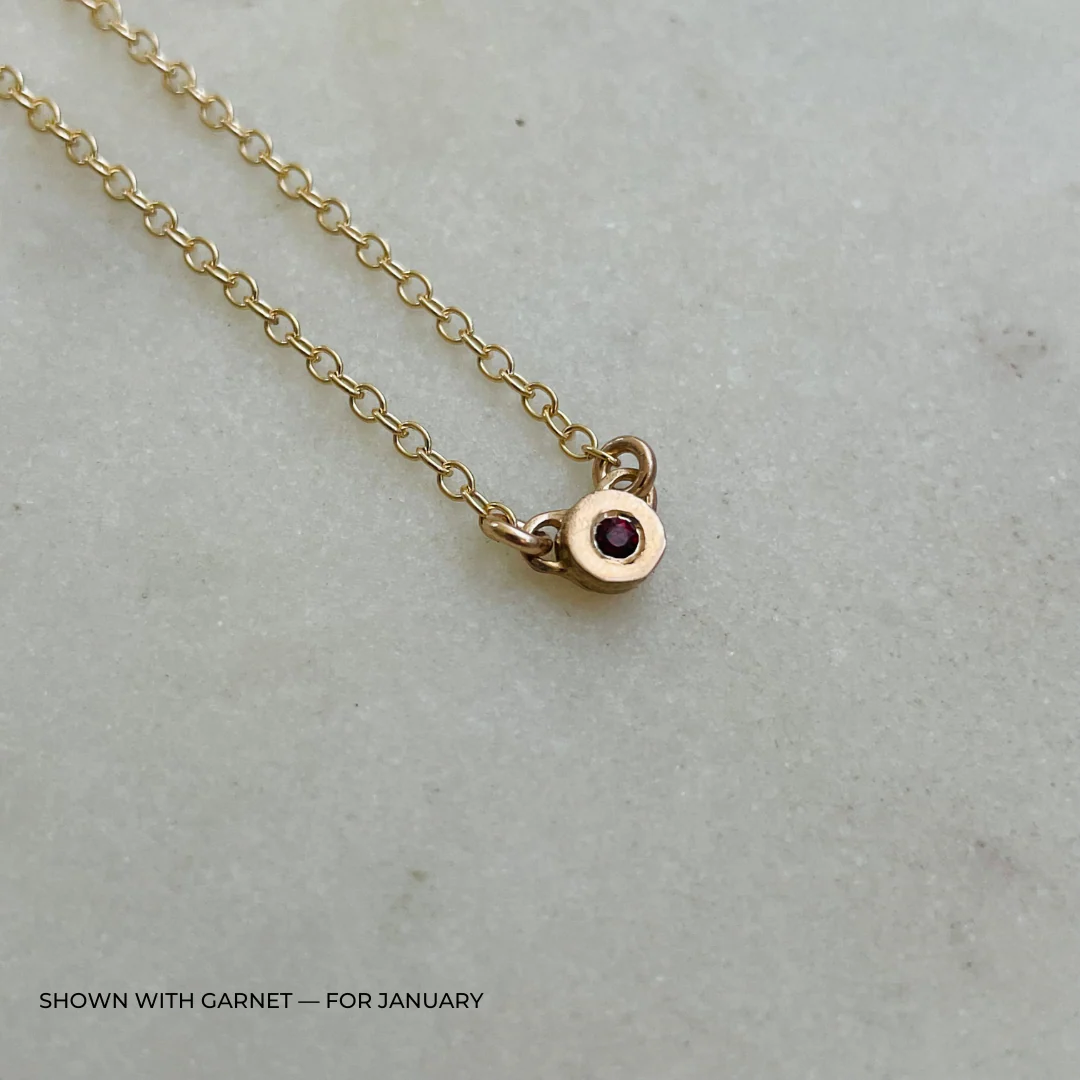 ARCHIVE — GRACE BAR NECKLACE + BIRTHSTONE - Image 6