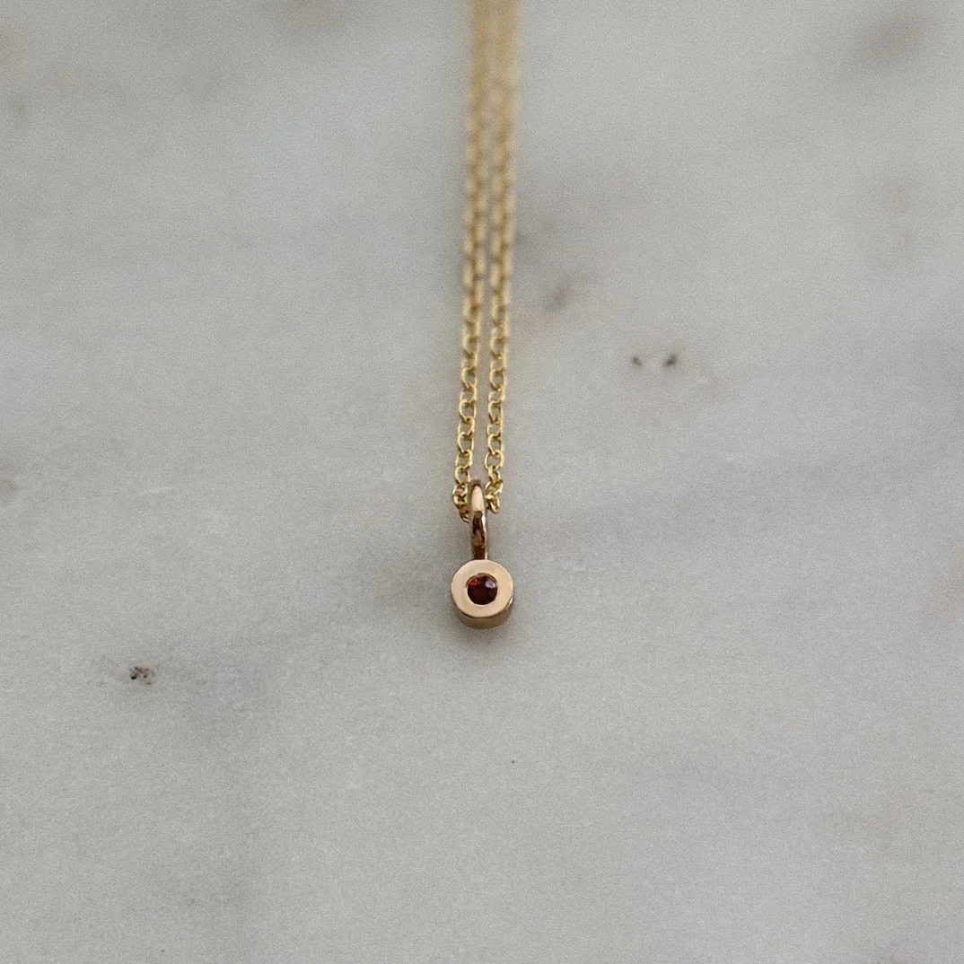GRACE PENDANT + BIRTHSTONE