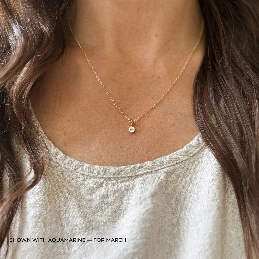 GRACE PENDANT + BIRTHSTONE - Image 10