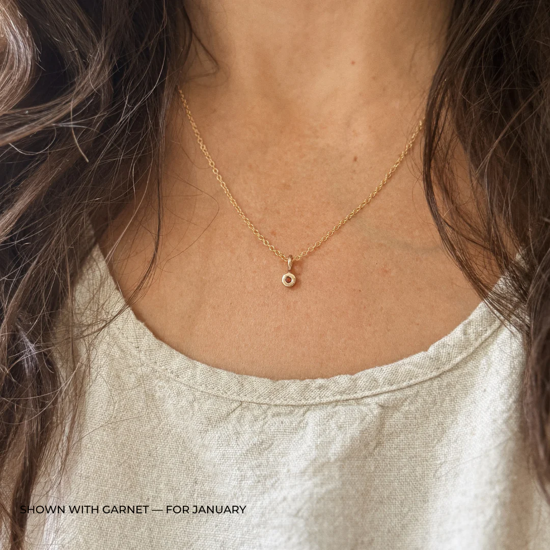 GRACE PENDANT + BIRTHSTONE - Image 6