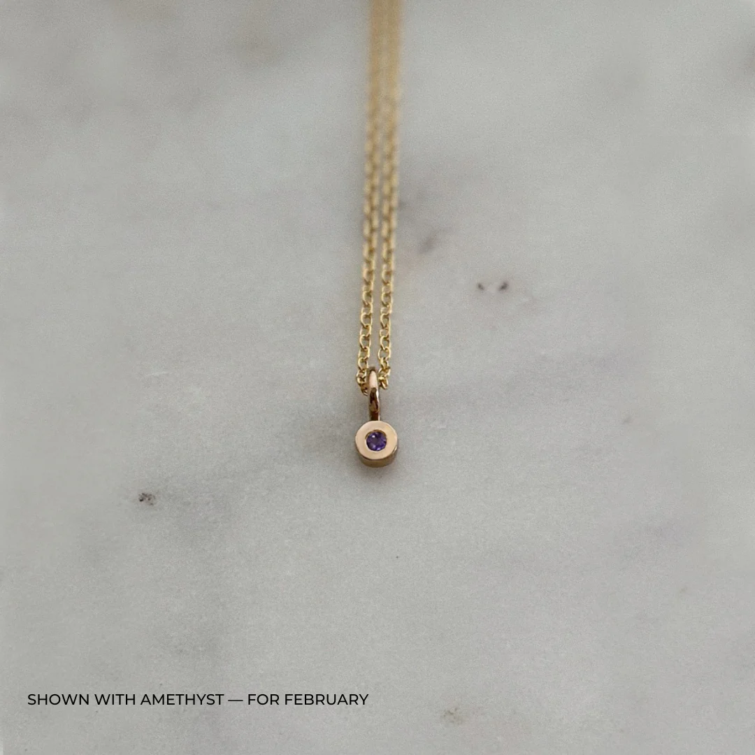 GRACE PENDANT + BIRTHSTONE - Image 7