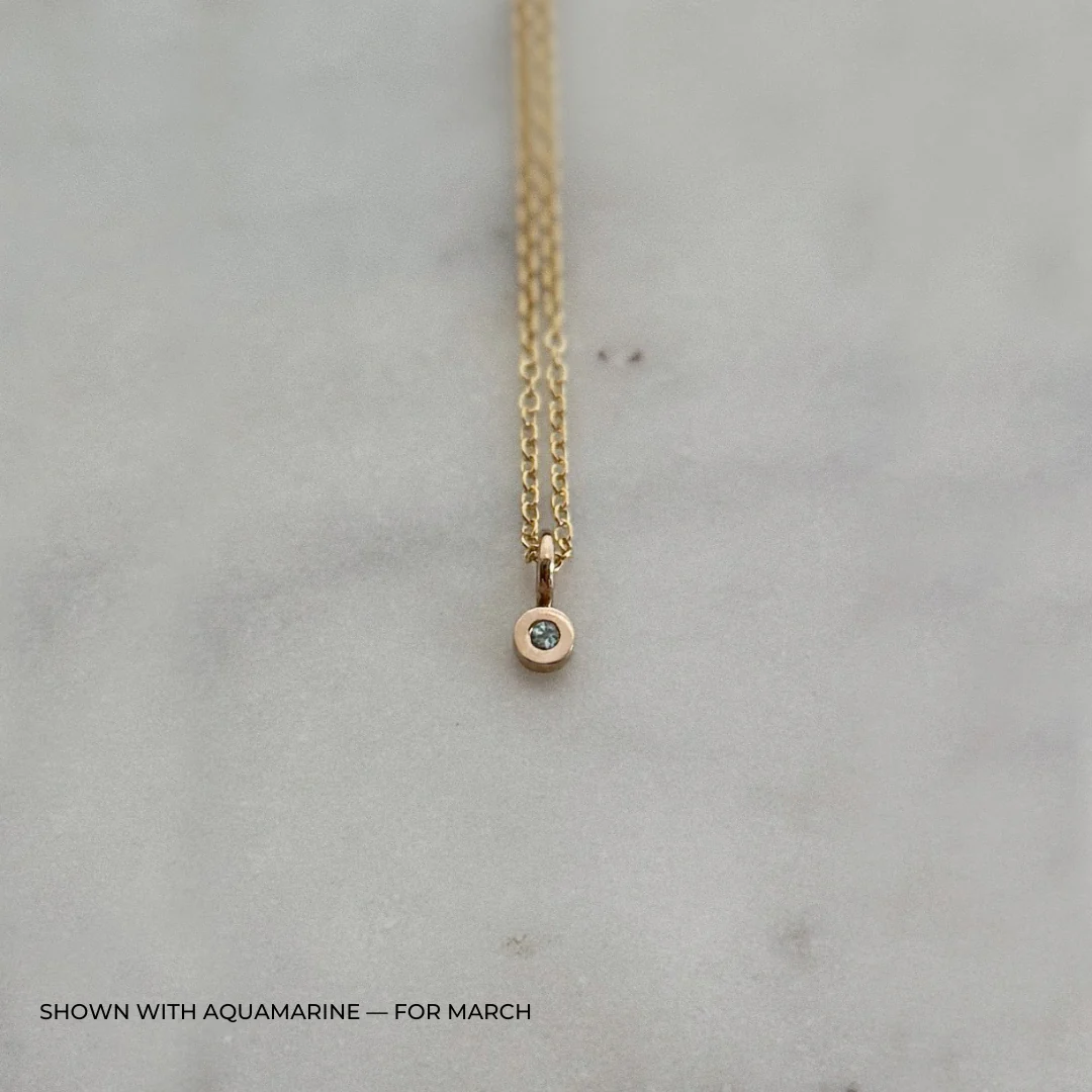 GRACE PENDANT + BIRTHSTONE - Image 9