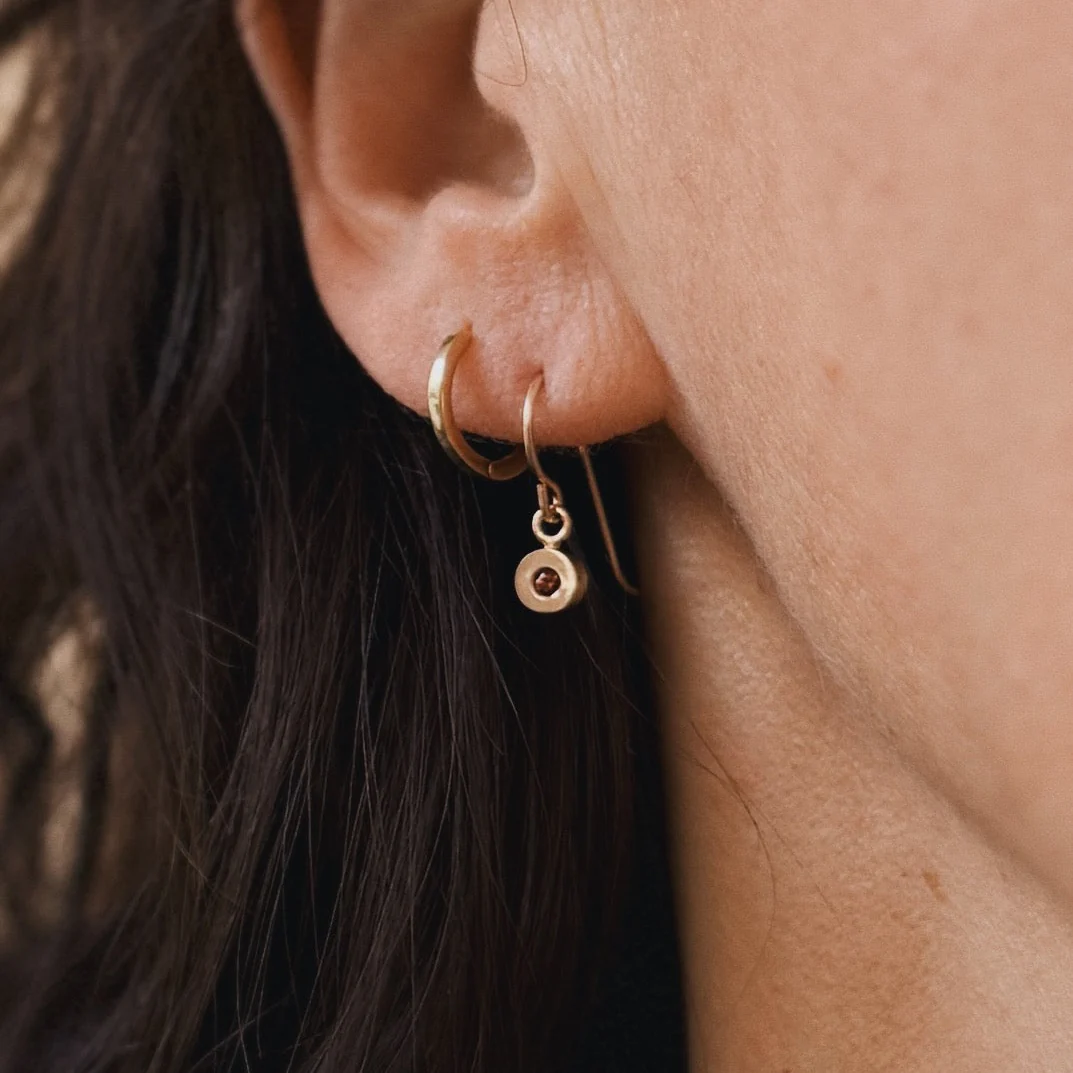 GRACE EARRINGS + BIRTHSTONE - Image 2
