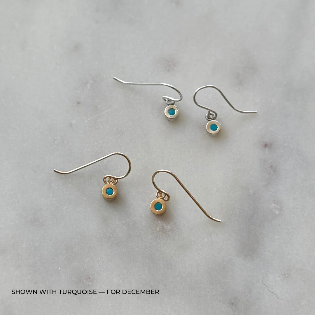 GRACE EARRINGS + BIRTHSTONE - Image 5