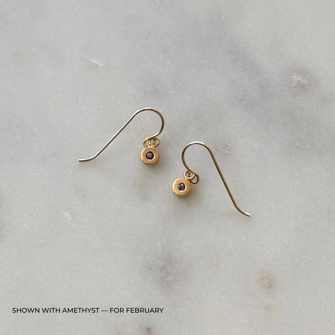 GRACE EARRINGS + BIRTHSTONE - Image 9