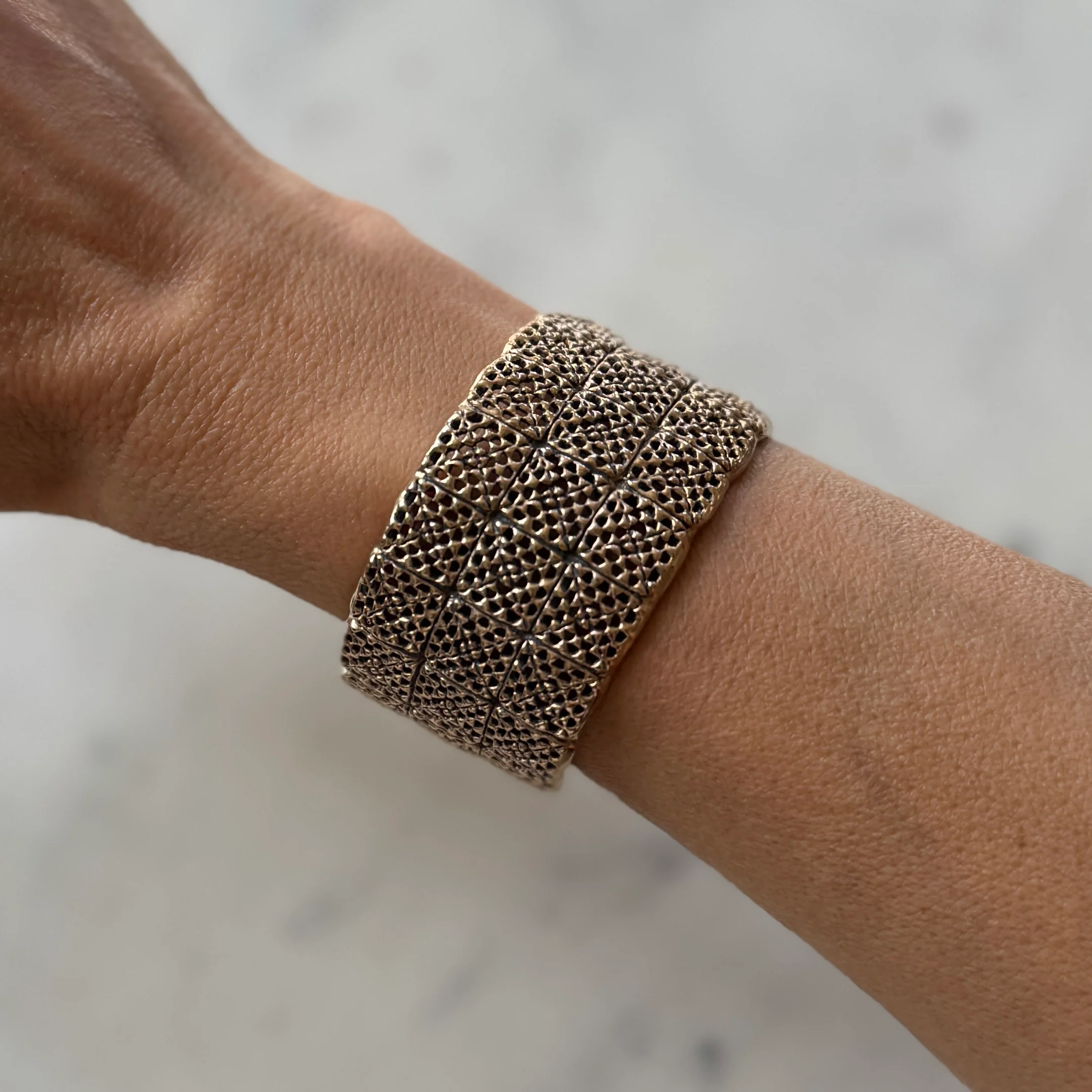GRANNY SQUARE CUFF — THREE ROW - Image 9