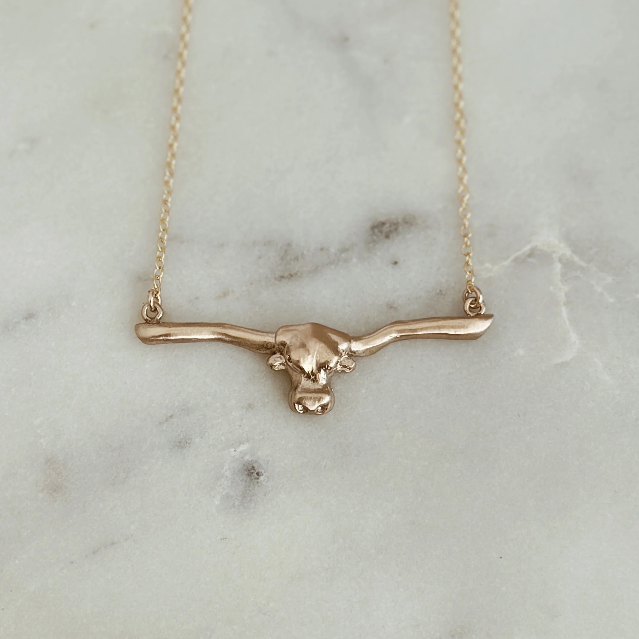 LONGHORN BAR NECKLACE