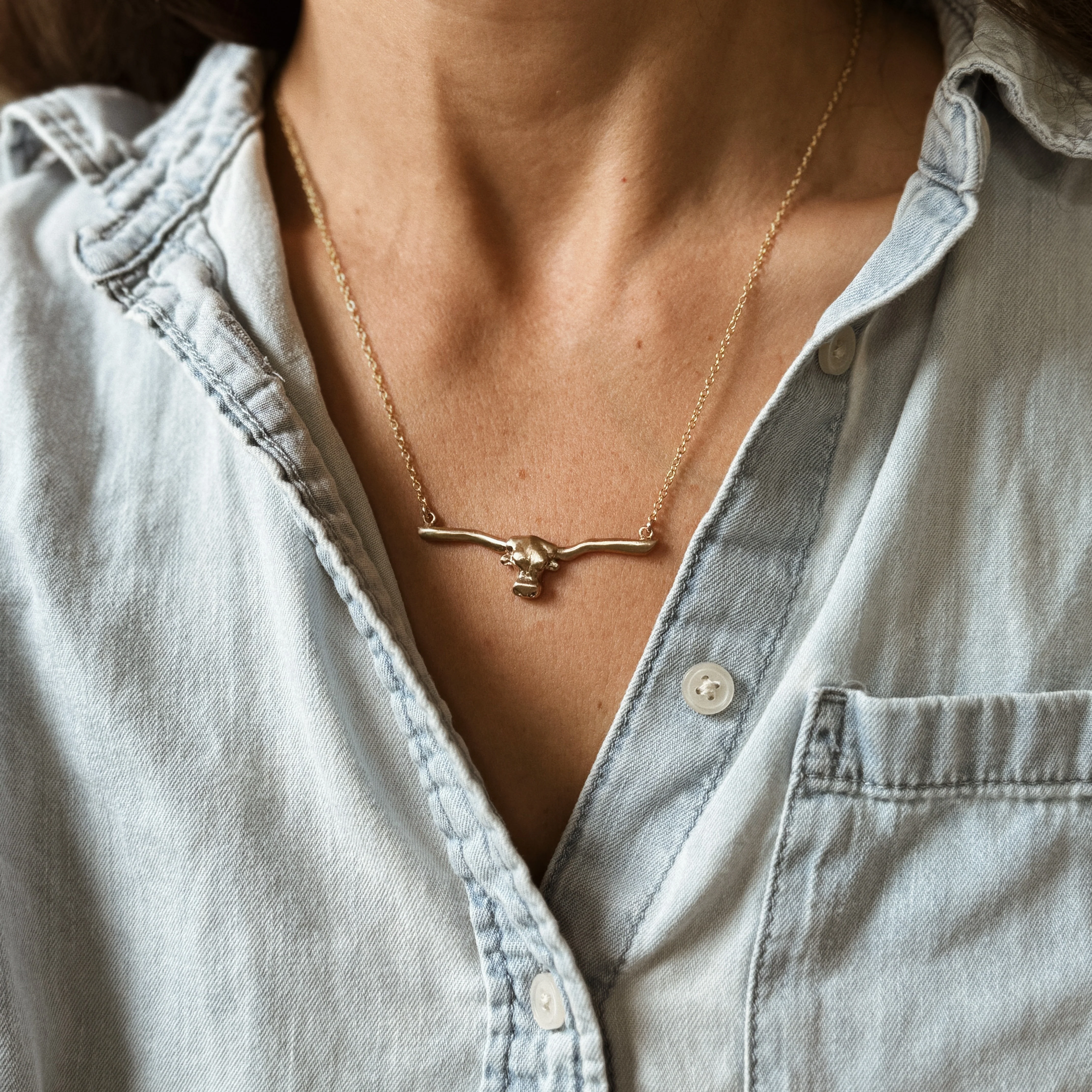 LONGHORN BAR NECKLACE - Image 2