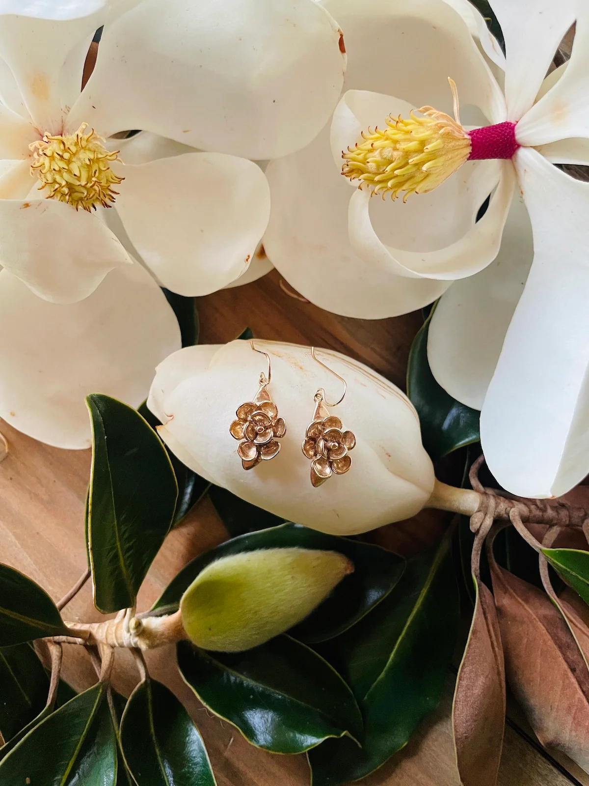 MAGNOLIA EARRINGS — LARGE - Image 3
