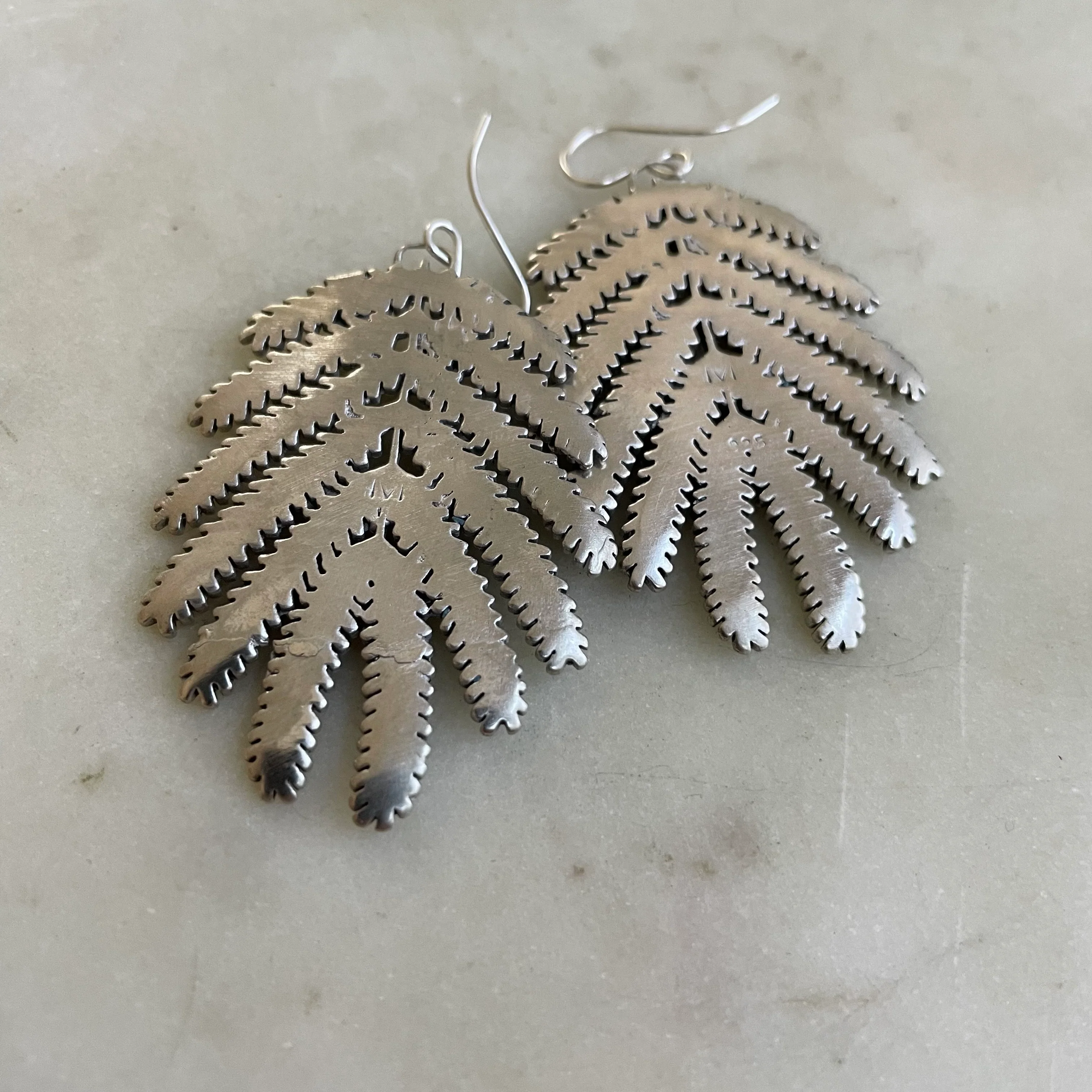 MIMOSA LEAF EARRINGS — LARGE - Image 9