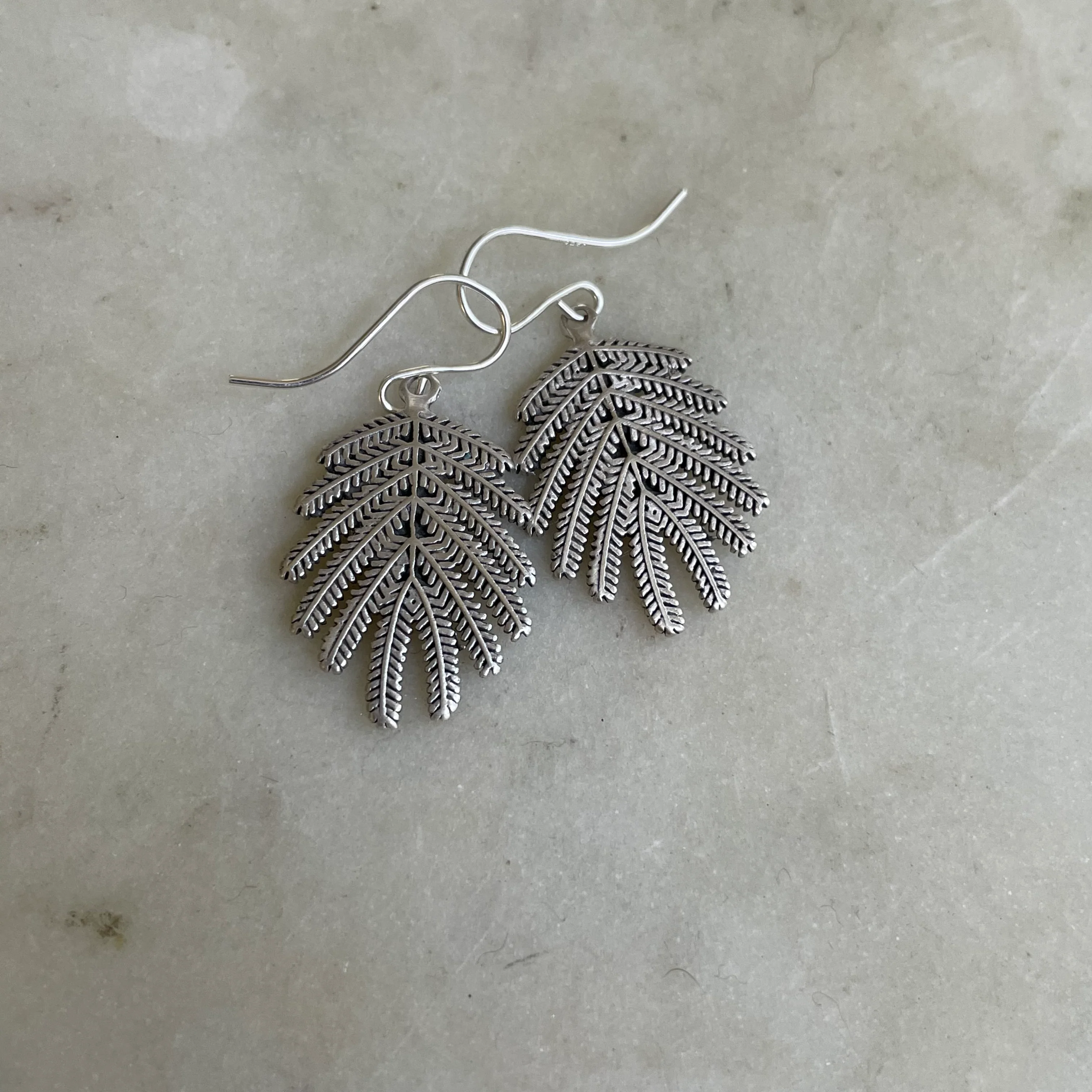 MIMOSA LEAF EARRINGS — SMALL - Image 6