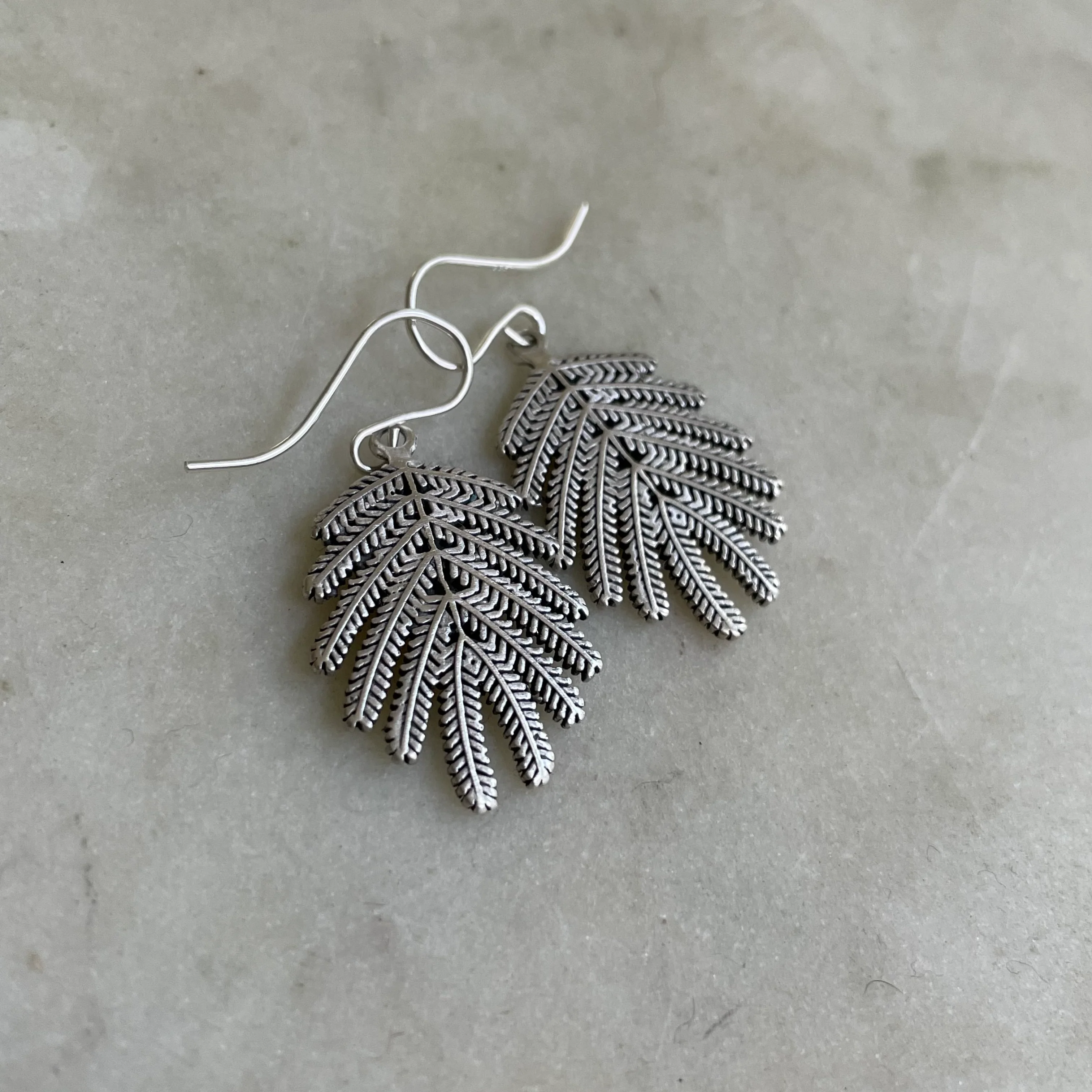 MIMOSA LEAF EARRINGS — SMALL - Image 7