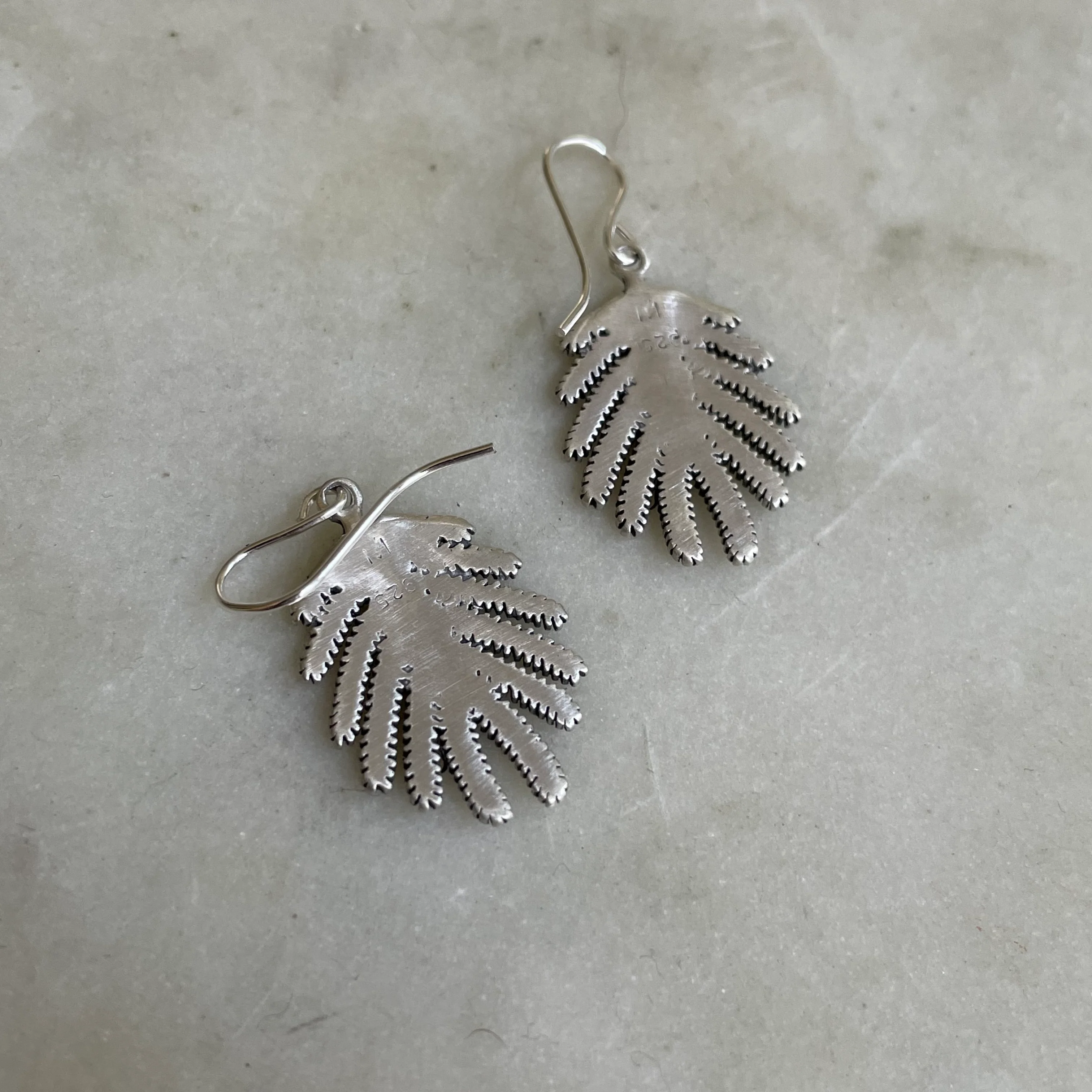 MIMOSA LEAF EARRINGS — SMALL - Image 8