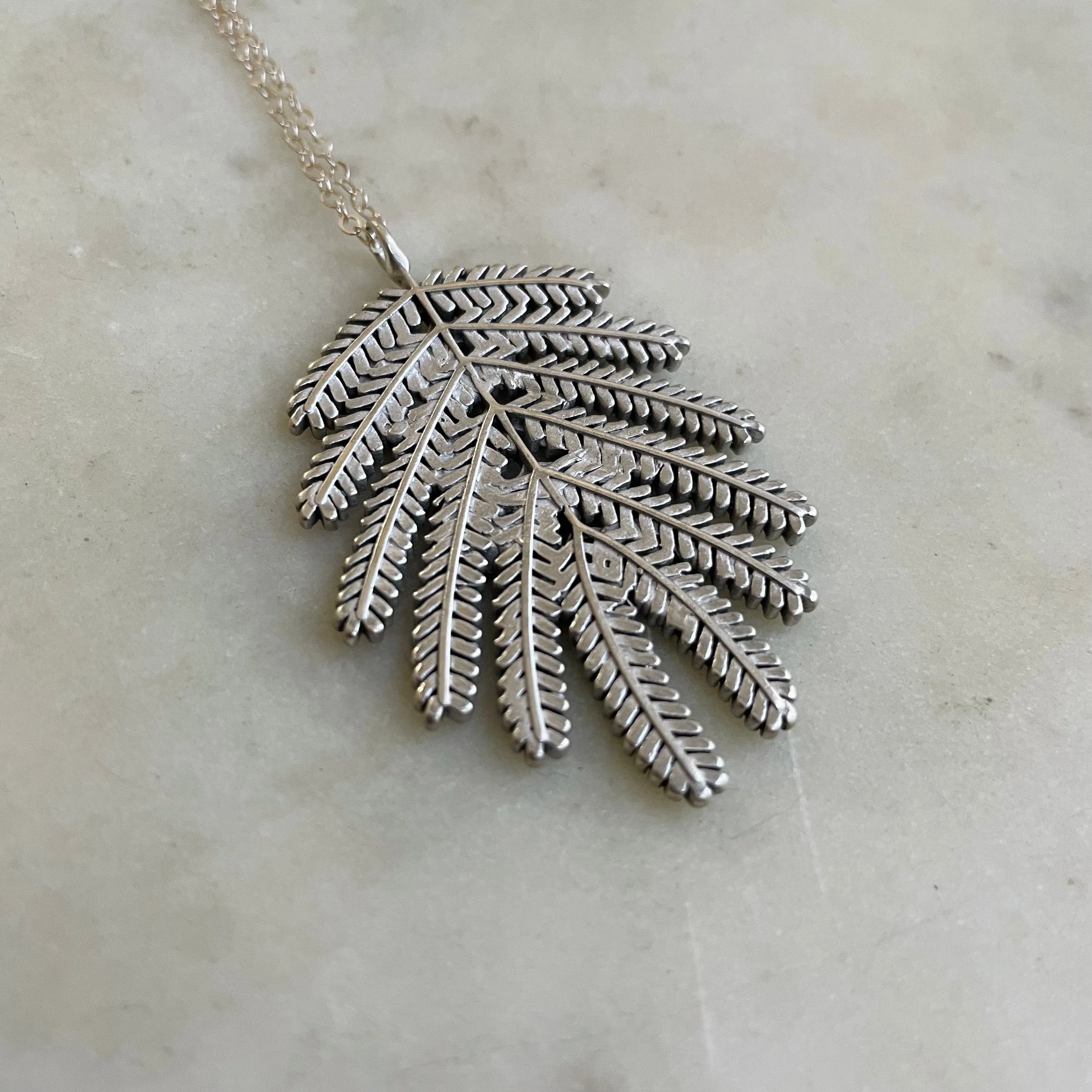MIMOSA LEAF PENDANT — LARGE - Image 11