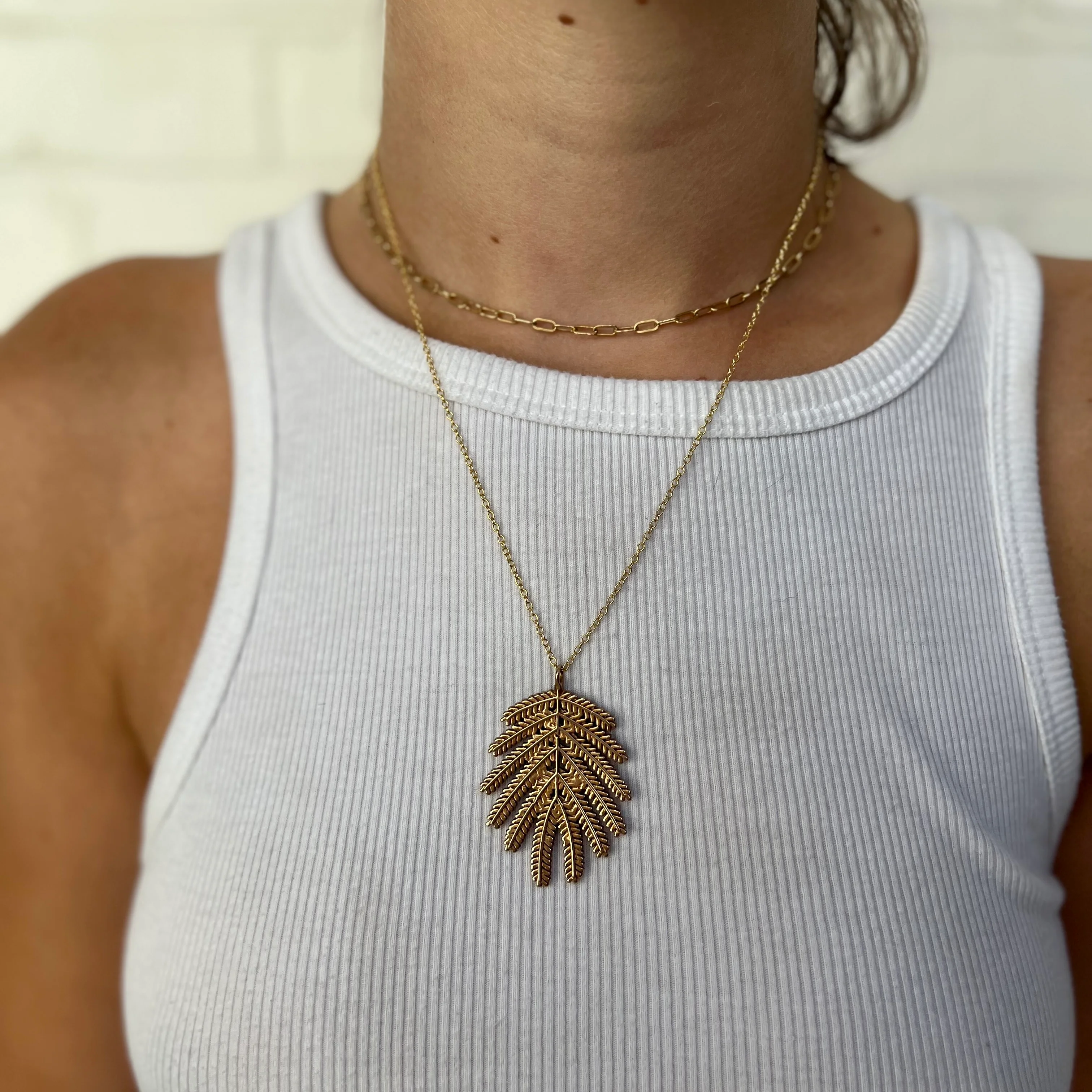 MIMOSA LEAF PENDANT — LARGE - Image 14