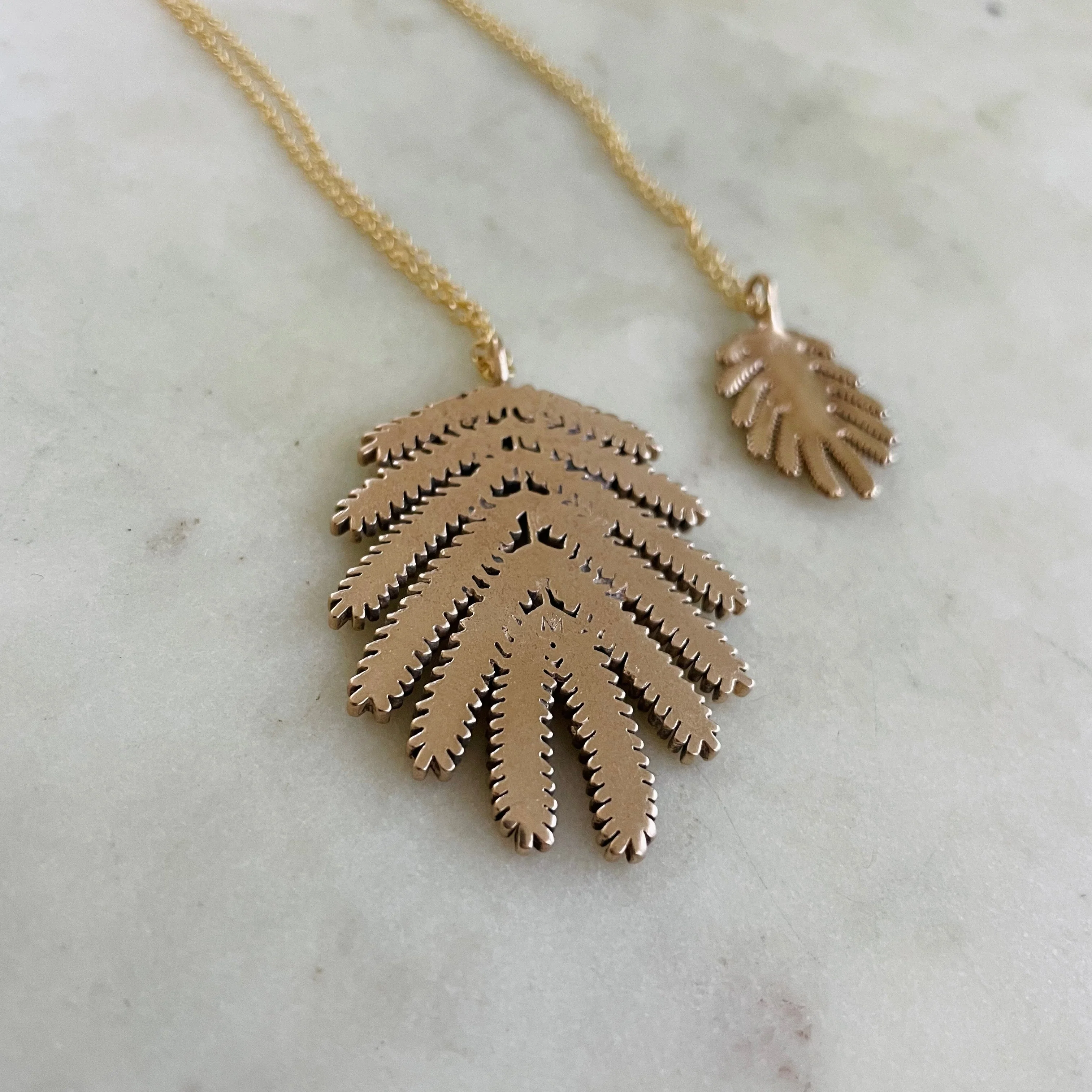 MIMOSA LEAF PENDANT — LARGE - Image 7