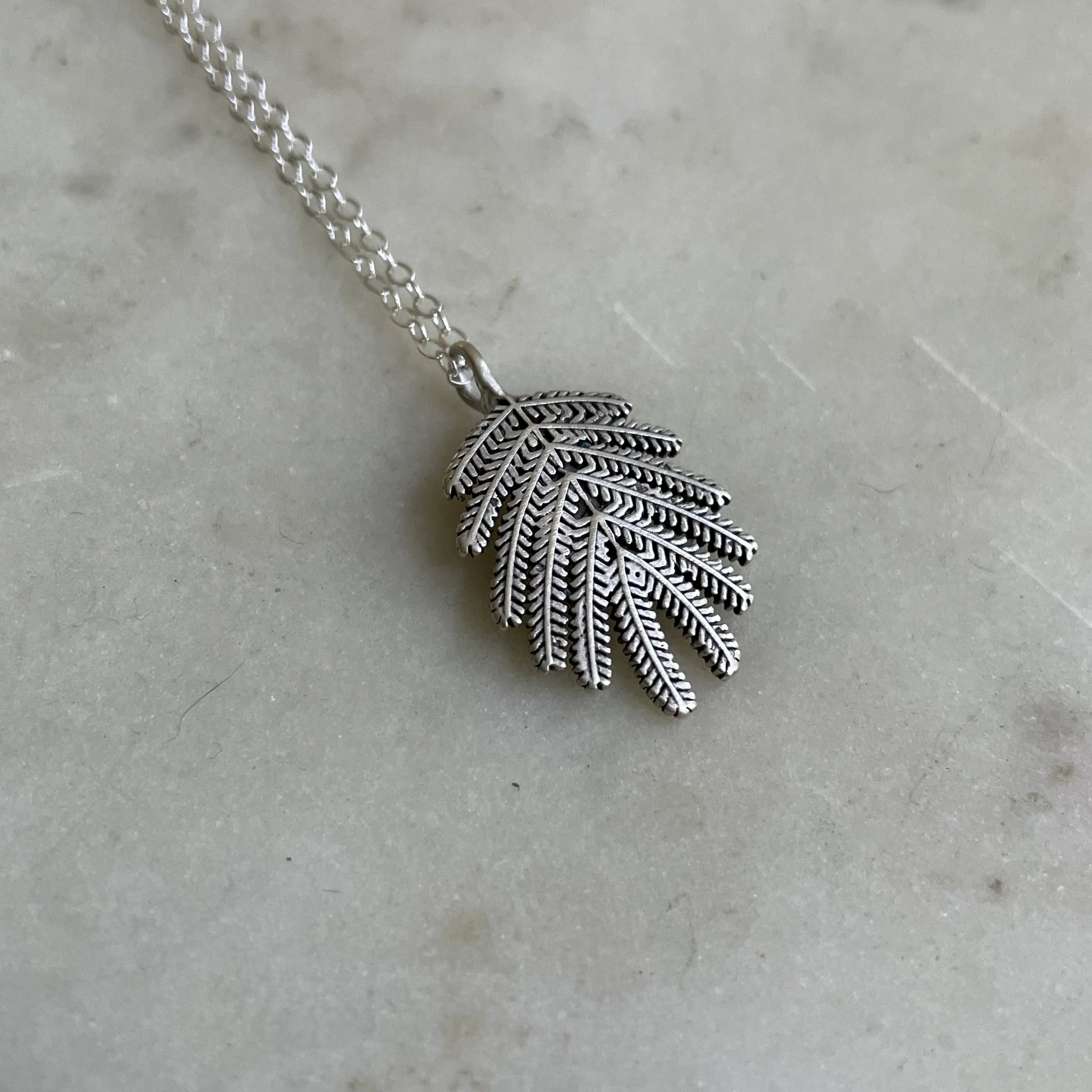 MIMOSA LEAF PENDANT — SMALL - Image 11