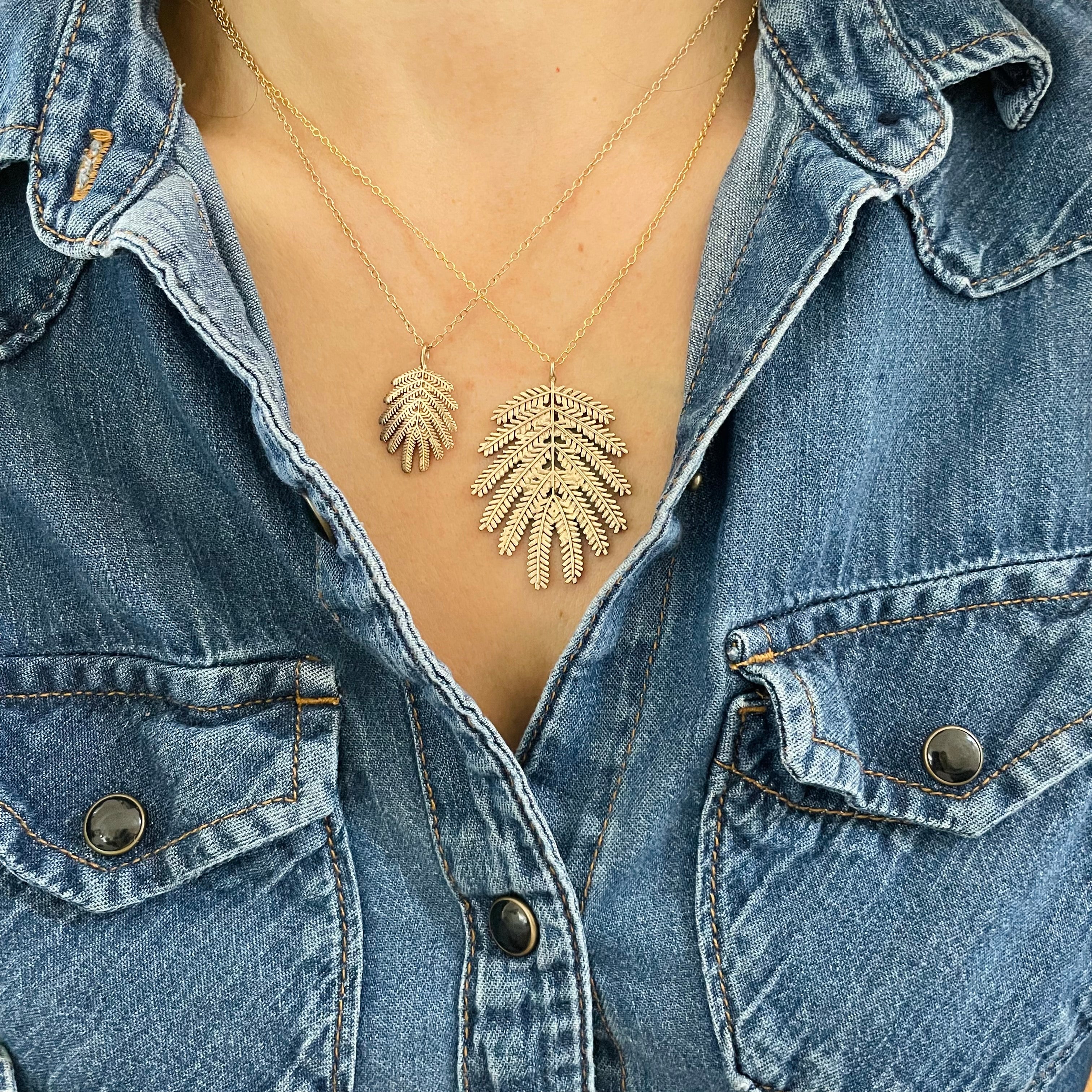 MIMOSA LEAF PENDANT — SMALL - Image 6