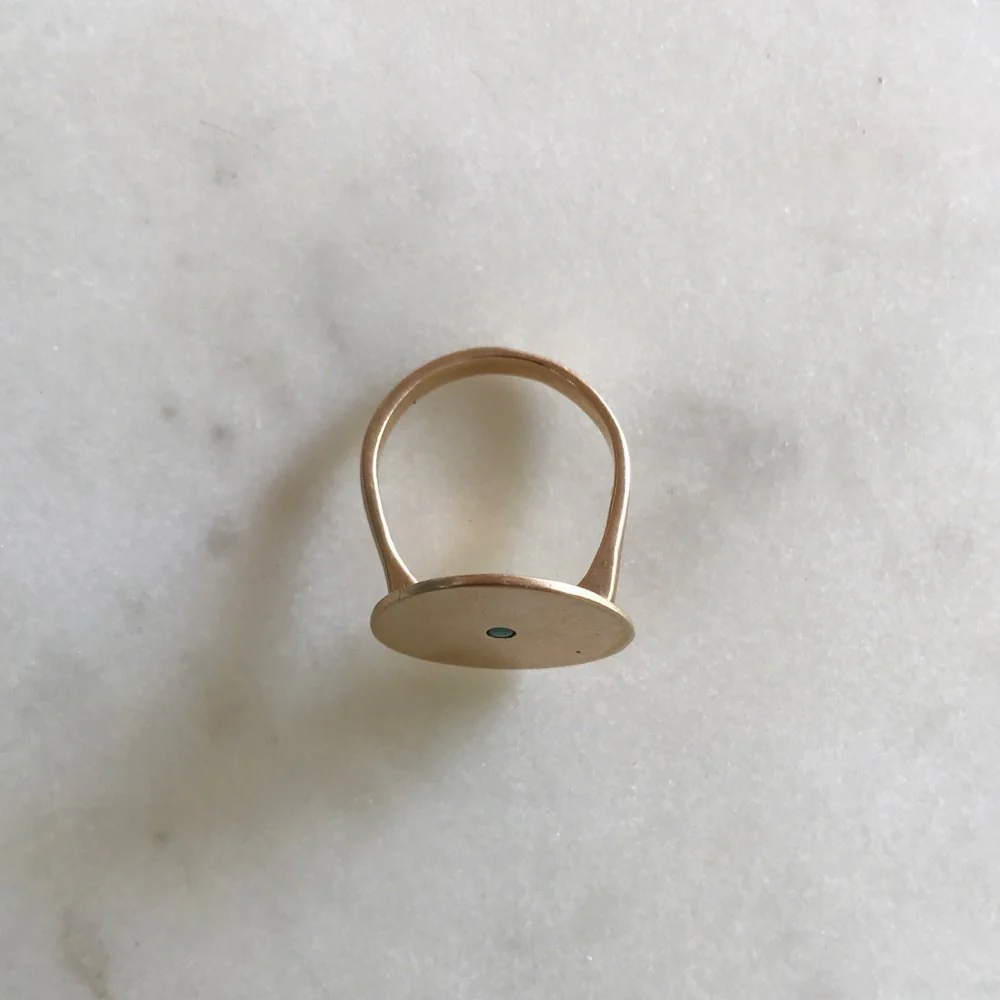 ARCHIVE — MINIMAL CIRCLE STONE RING - Image 10