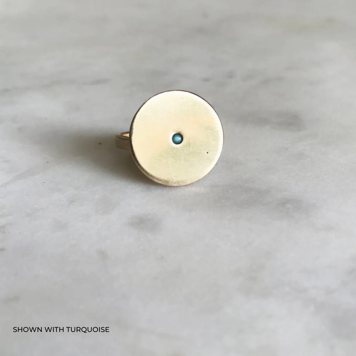 ARCHIVE — MINIMAL CIRCLE STONE RING - Image 9