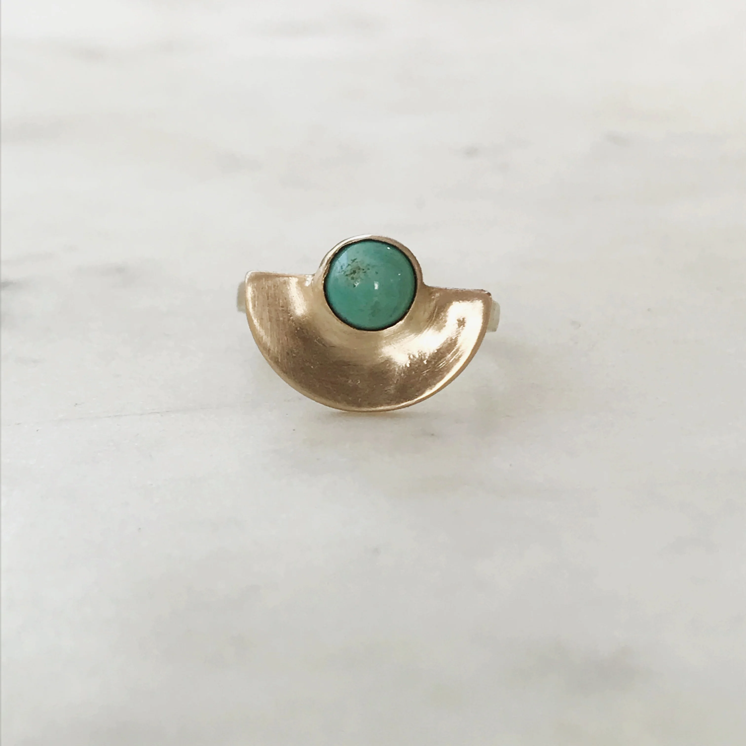 ARCHIVE — SEMICIRCLE TURQUOISE RING