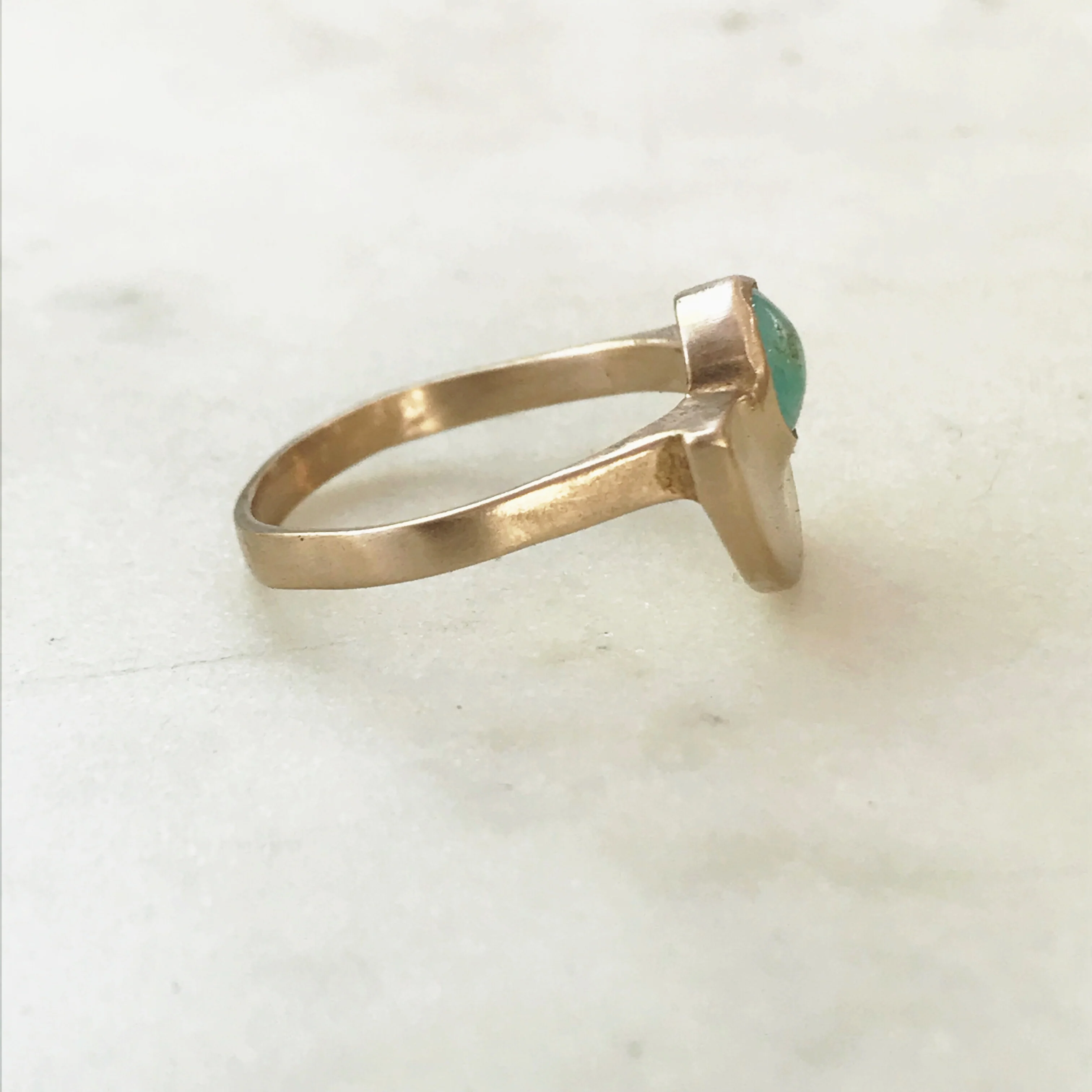ARCHIVE — SEMICIRCLE TURQUOISE RING - Image 3