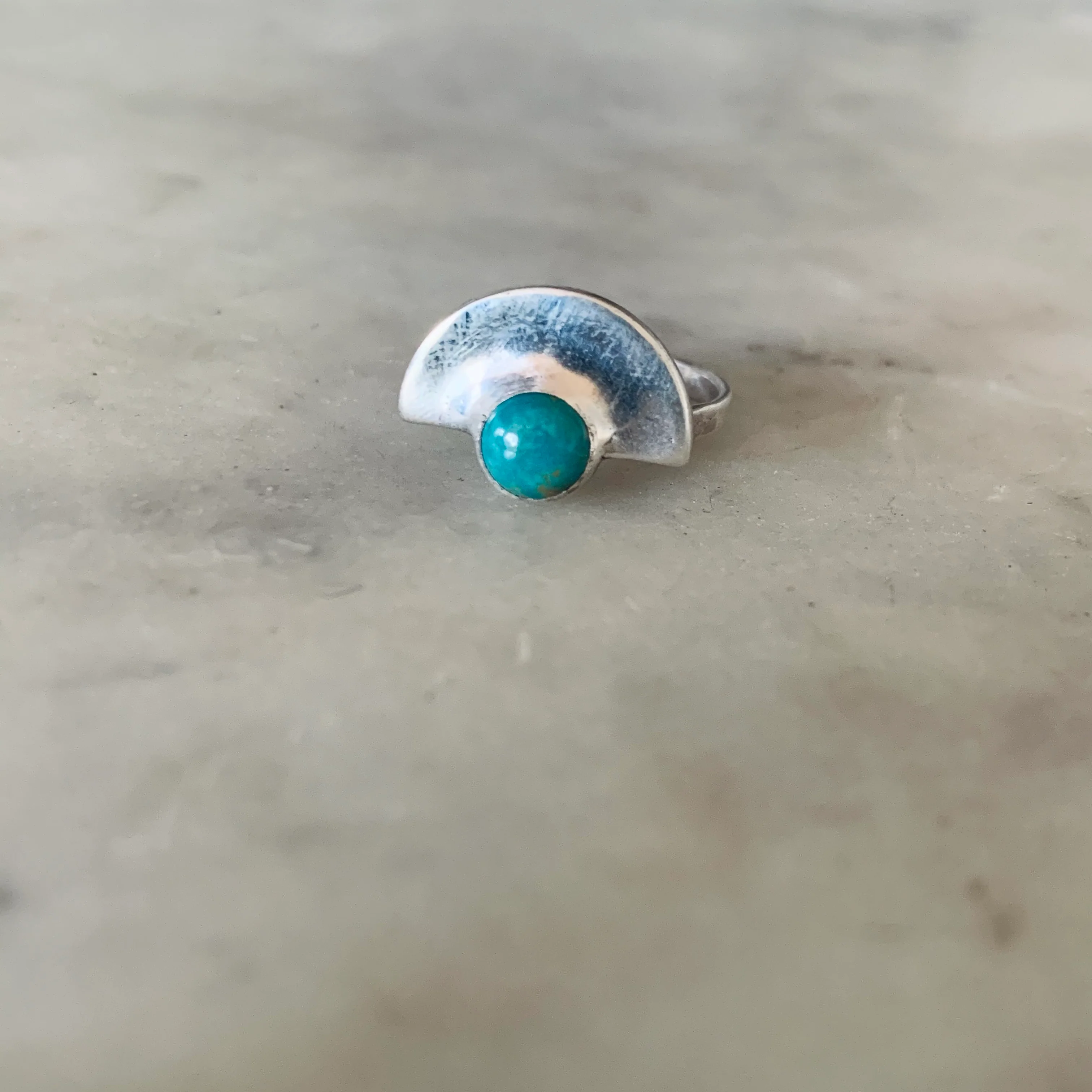 ARCHIVE — SEMICIRCLE TURQUOISE RING - Image 8