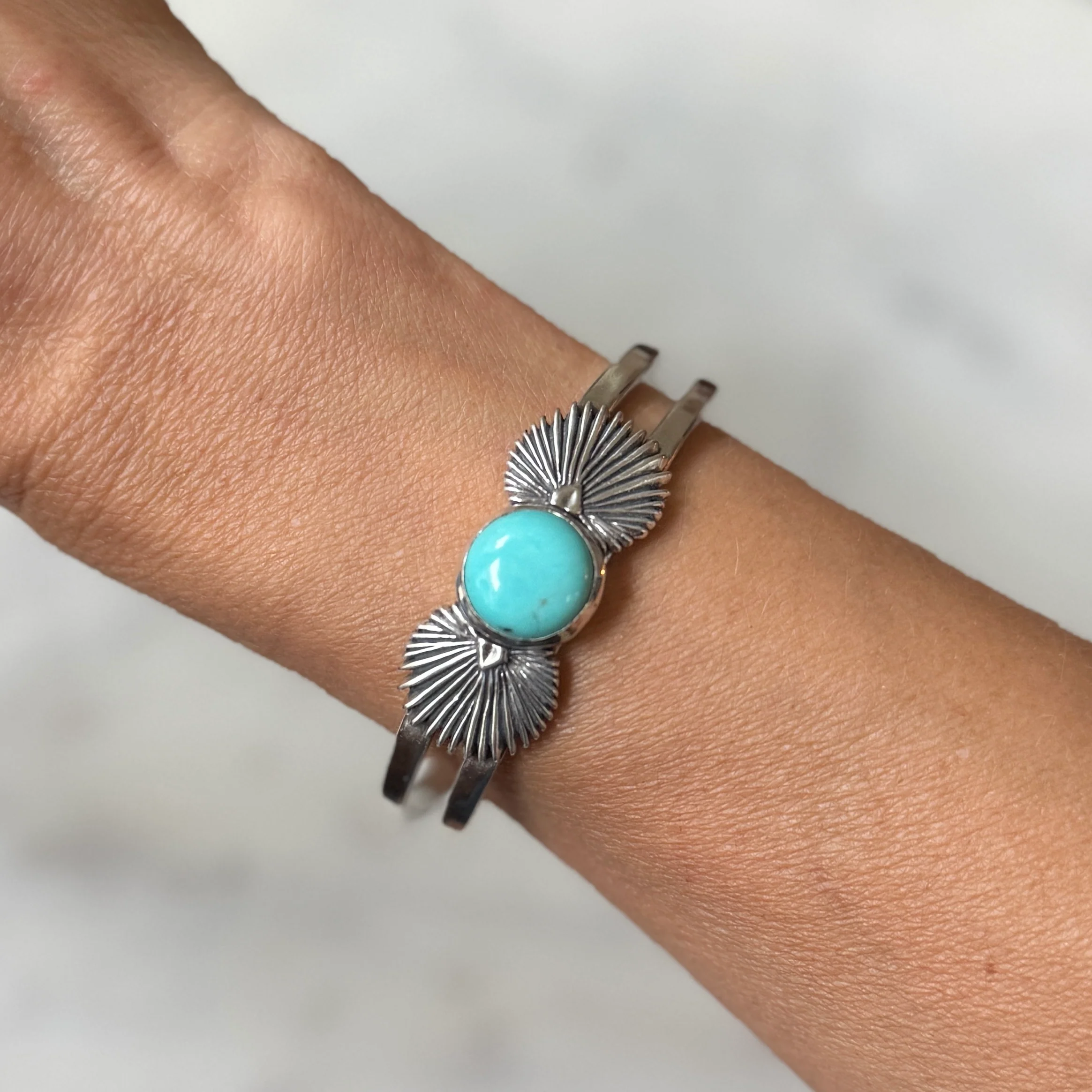 PALMETTO LEAF CUFF + TURQUOISE - Image 10