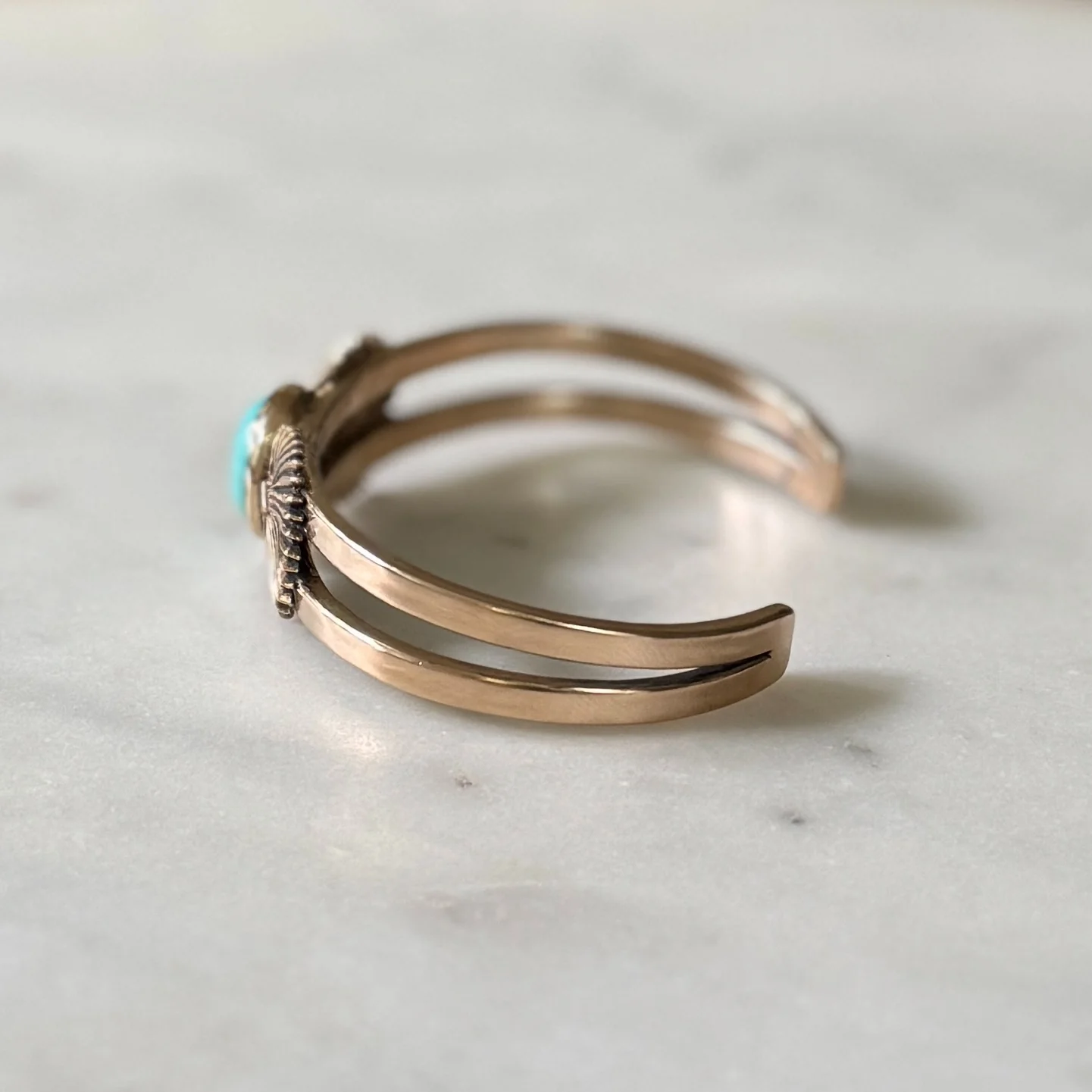 PALMETTO LEAF CUFF + TURQUOISE - Image 3