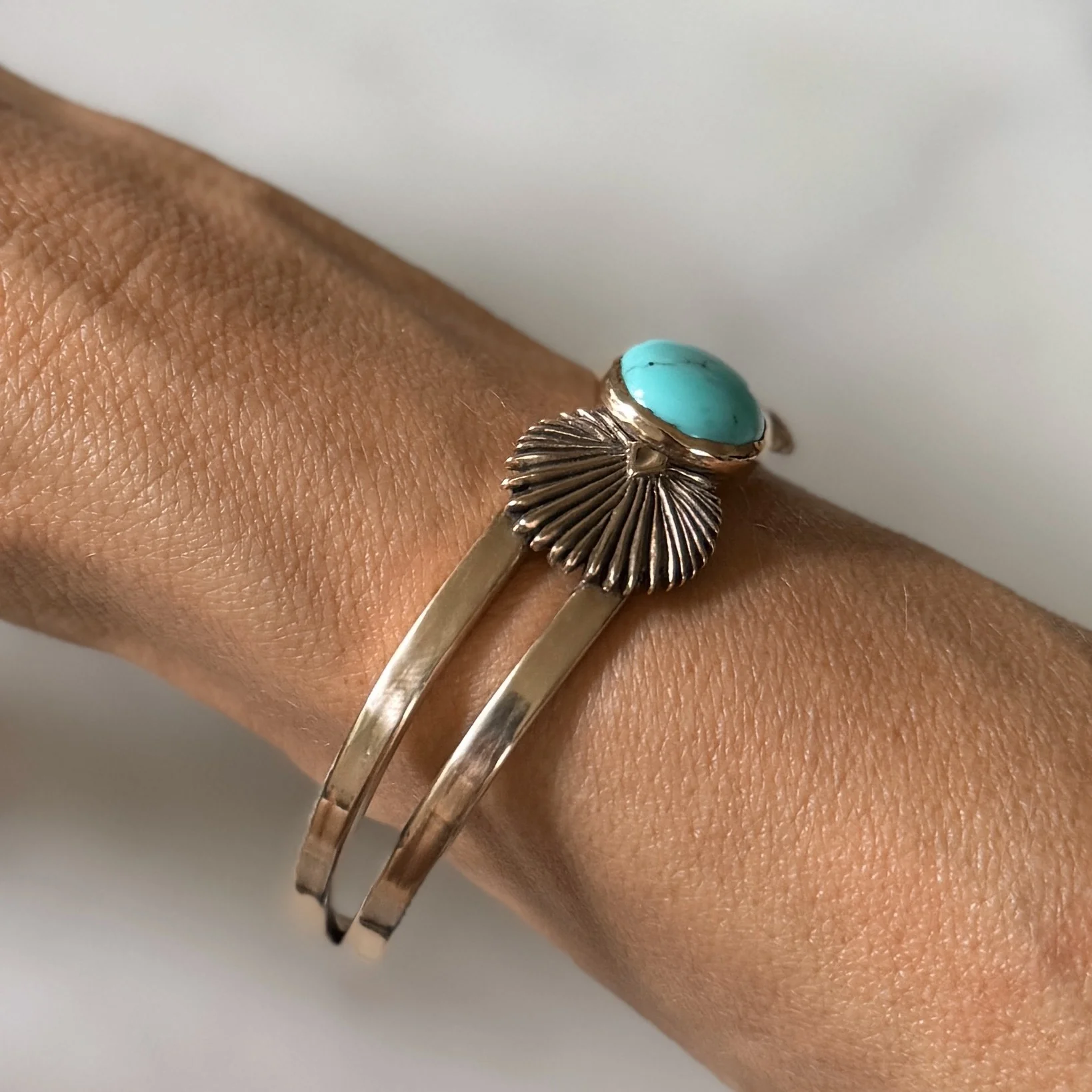 PALMETTO LEAF CUFF + TURQUOISE - Image 8