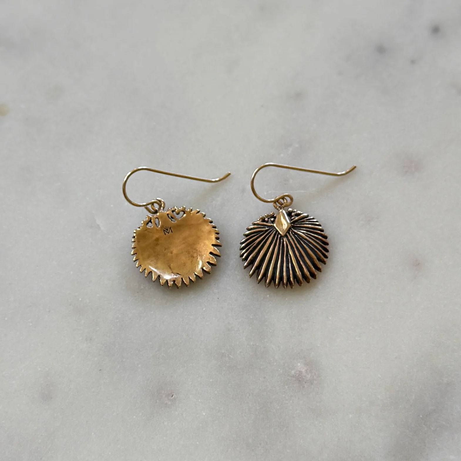 PALMETTO LEAF EARRINGS — SMALL - Image 3