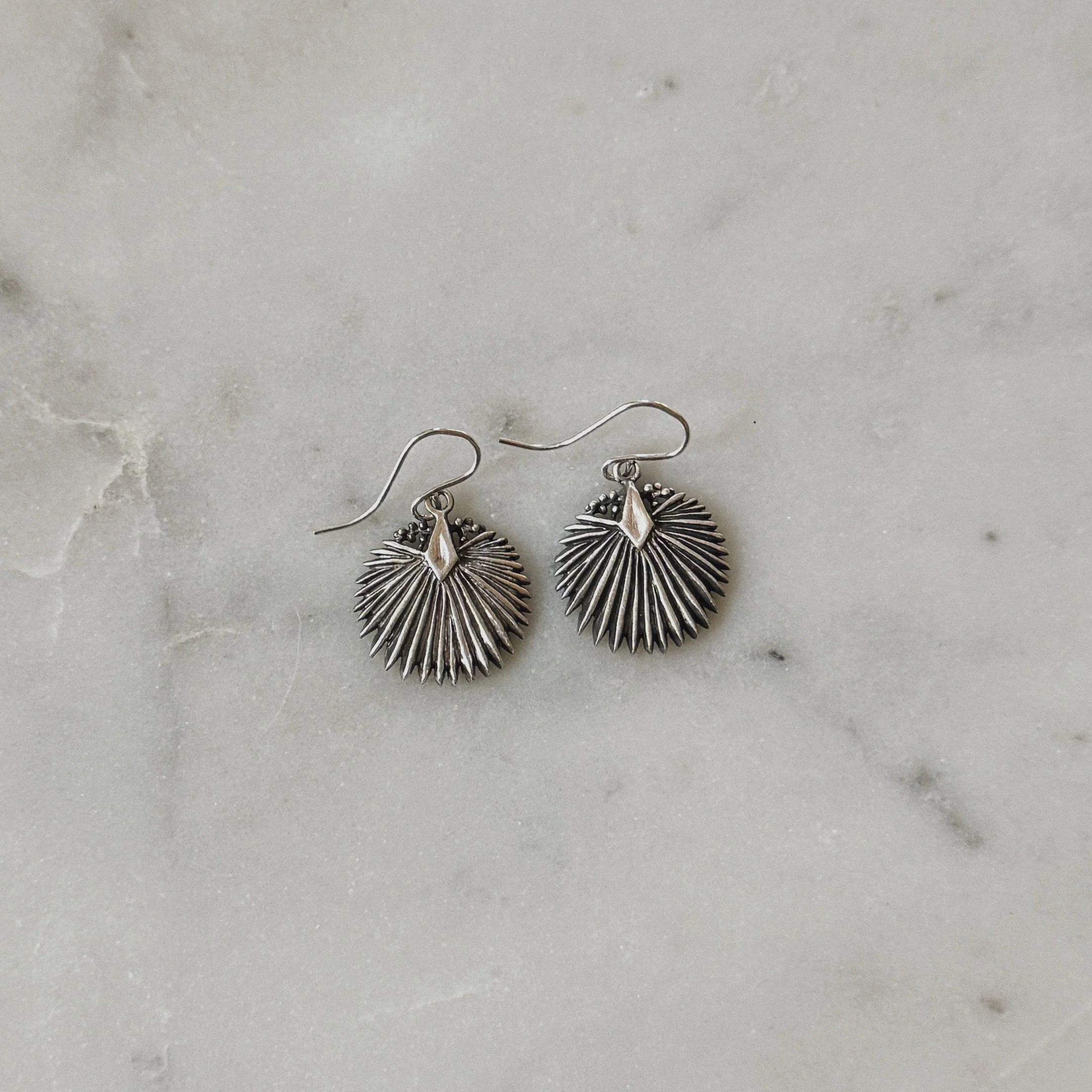 PALMETTO LEAF EARRINGS — SMALL - Image 4