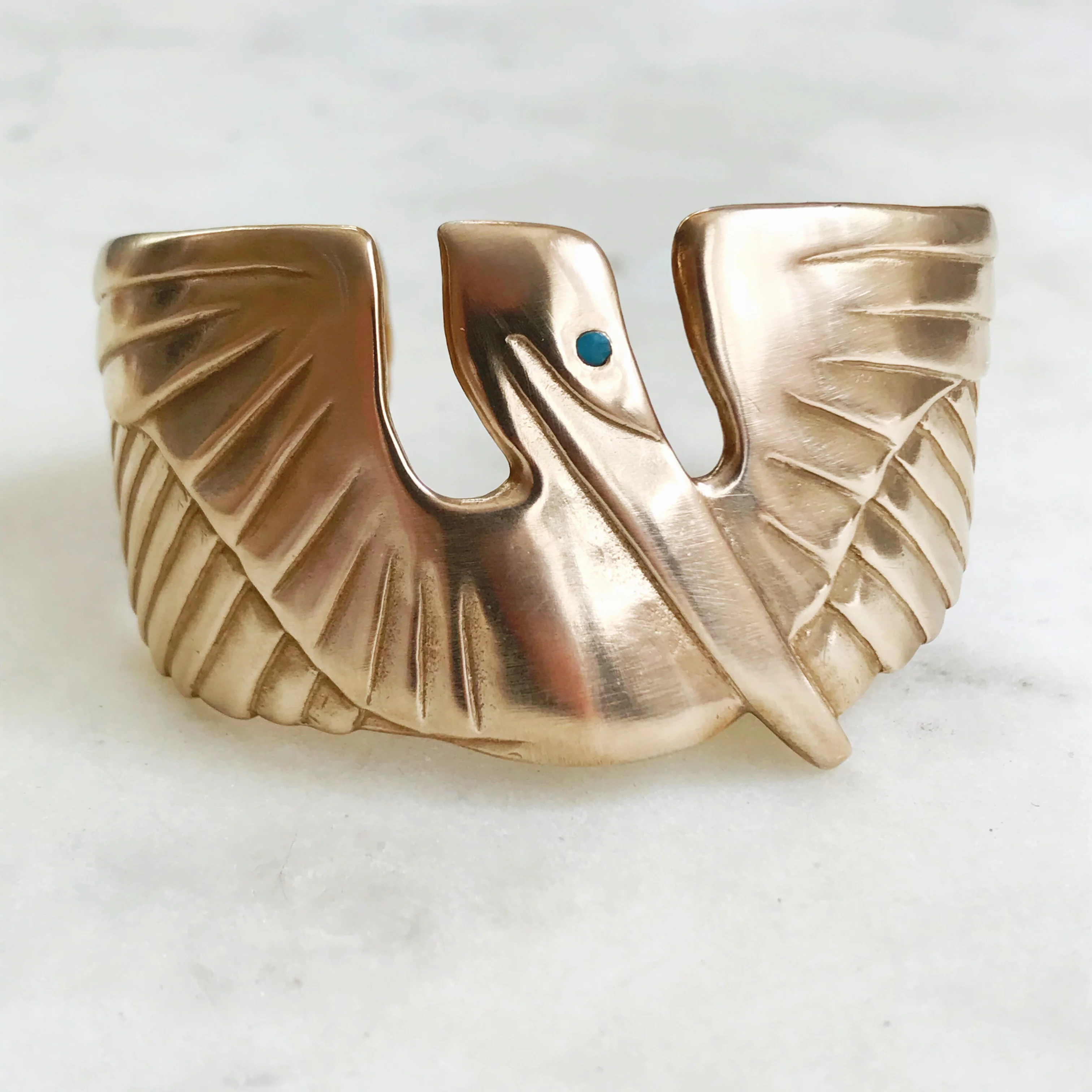 PELICAN CUFF + TURQUOISE EYE