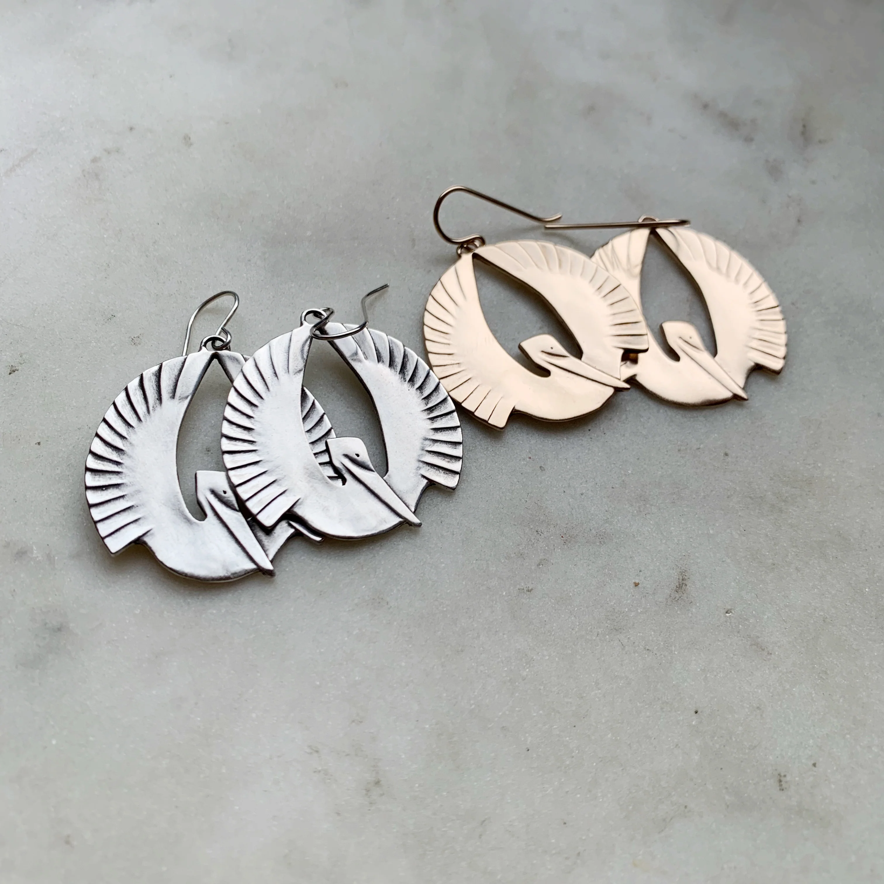 PELICAN RISING EARRINGS — LARGE - Image 4