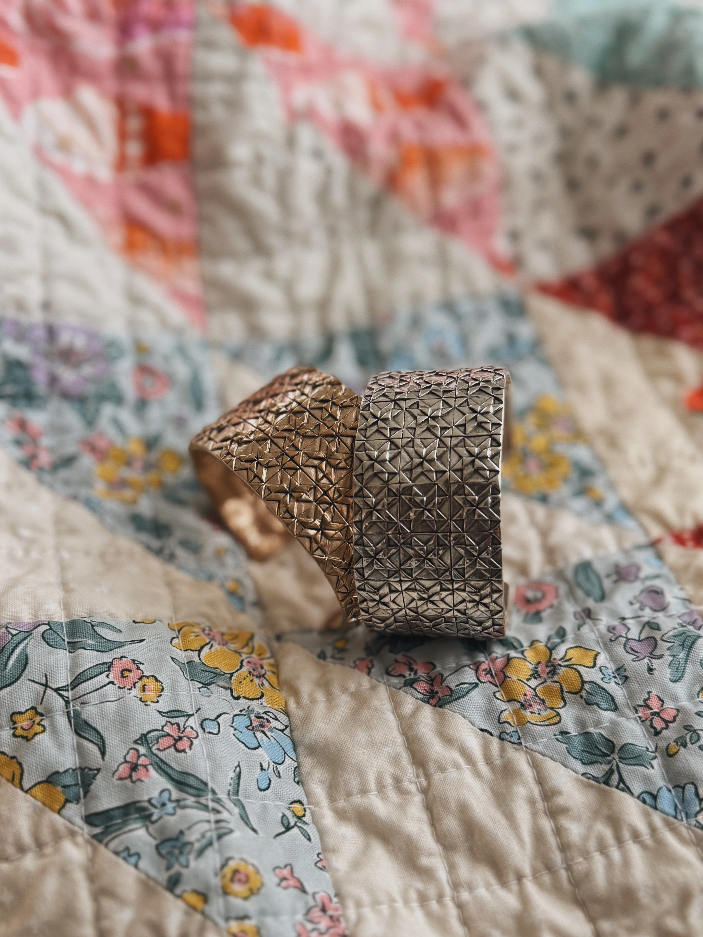 QUILT SQUARE CUFF — THREE ROW - Image 3