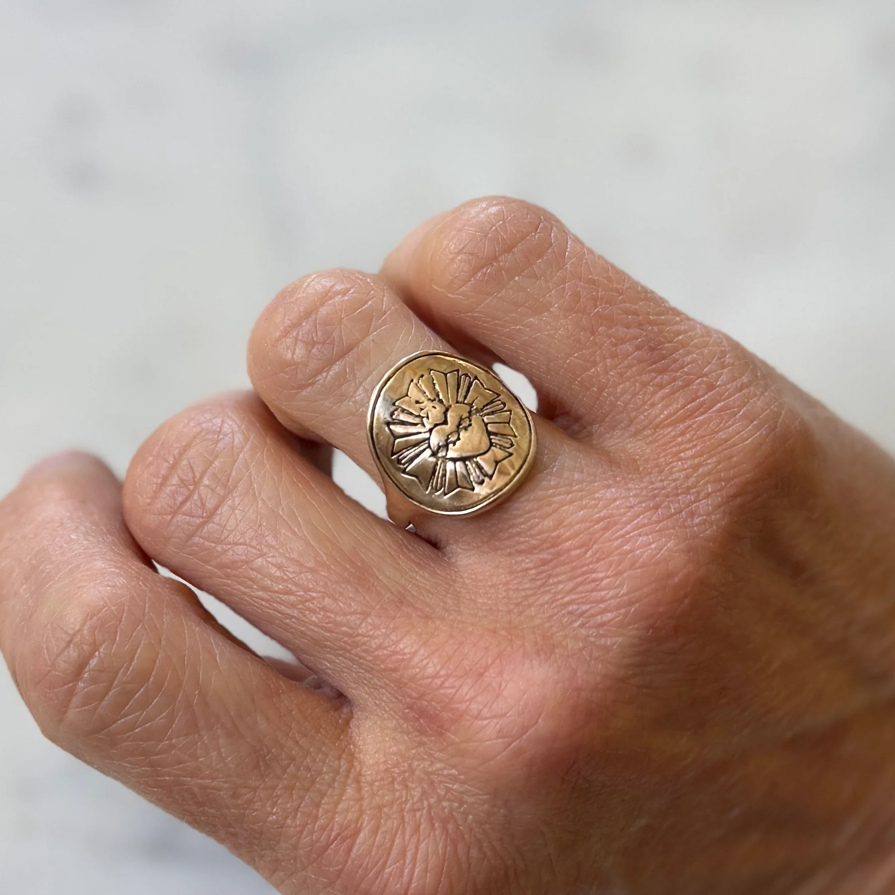 SACRED HEART RING - Image 2