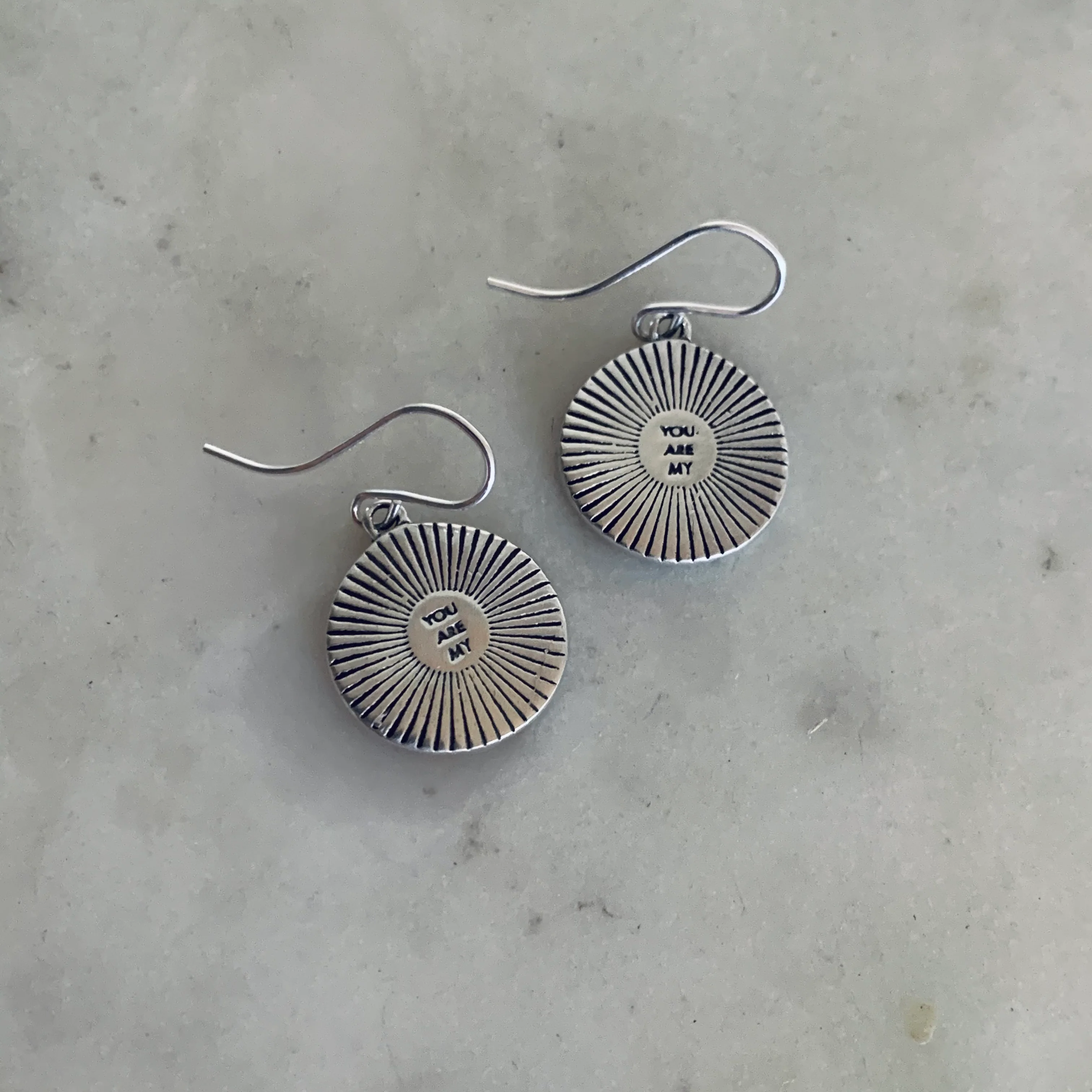 YOU ARE MY SUNSHINE EARRINGS — SMALL - Image 3