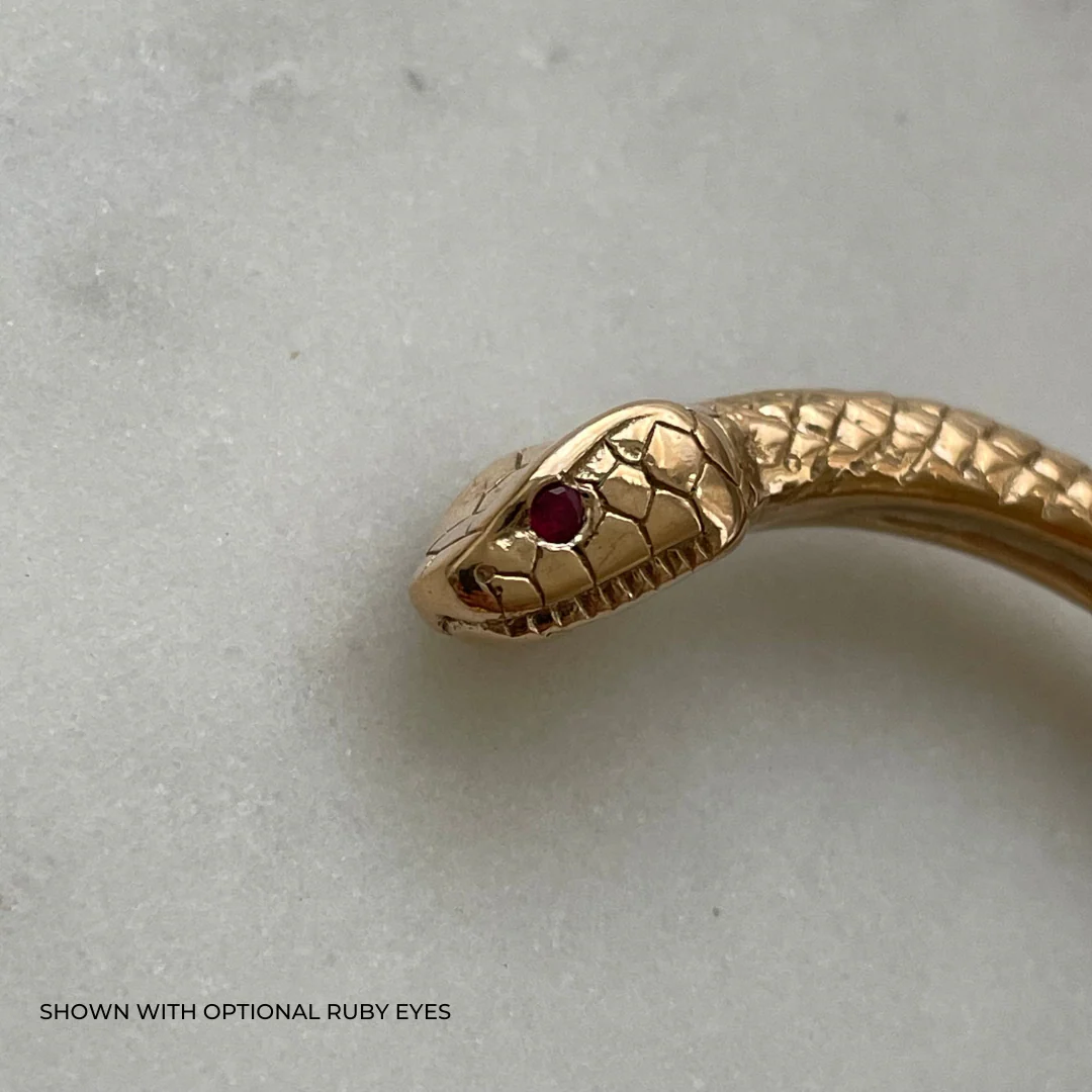 SNAKE-ROPE CUFF + BIRTHSTONE EYES - Image 9