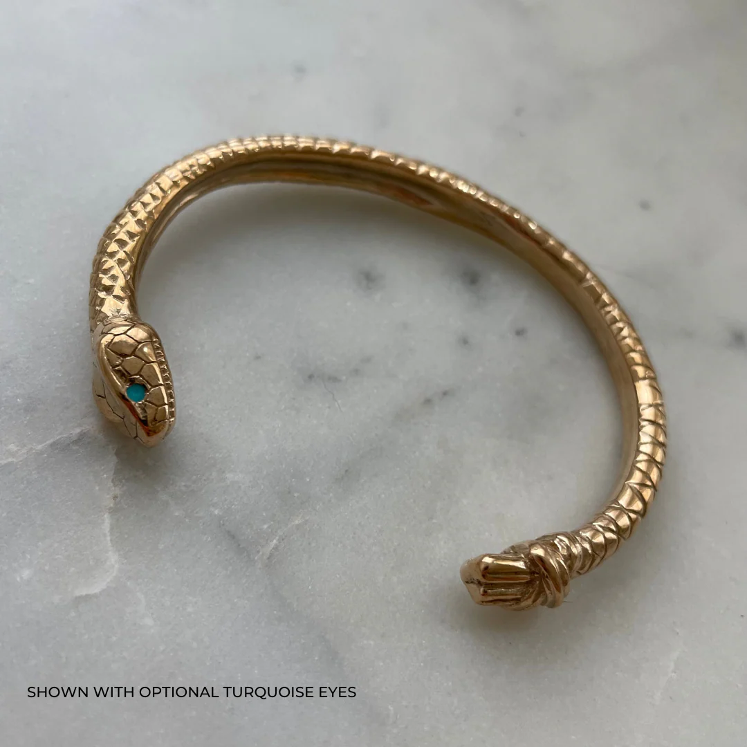 SNAKE-ROPE CUFF + TURQUOISE EYES