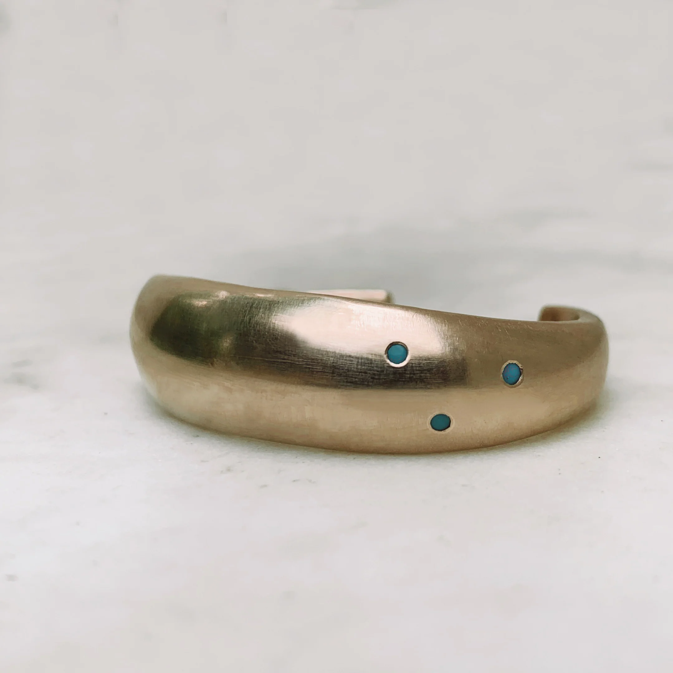 AMANDA CUFF — 3 TURQUOISE STONES - Image 2