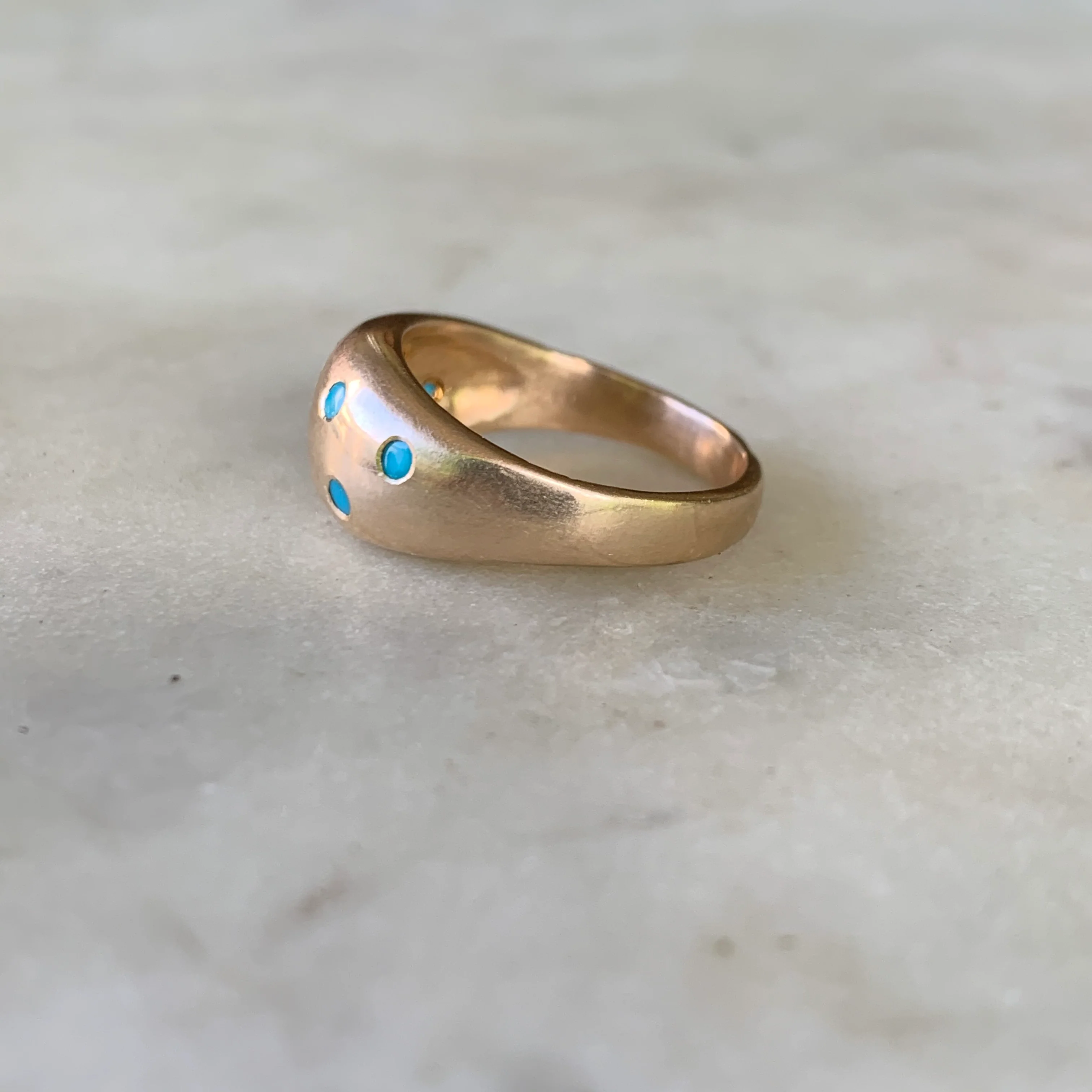 AMANDA RING — 8 TURQUOISE STONES - Image 2
